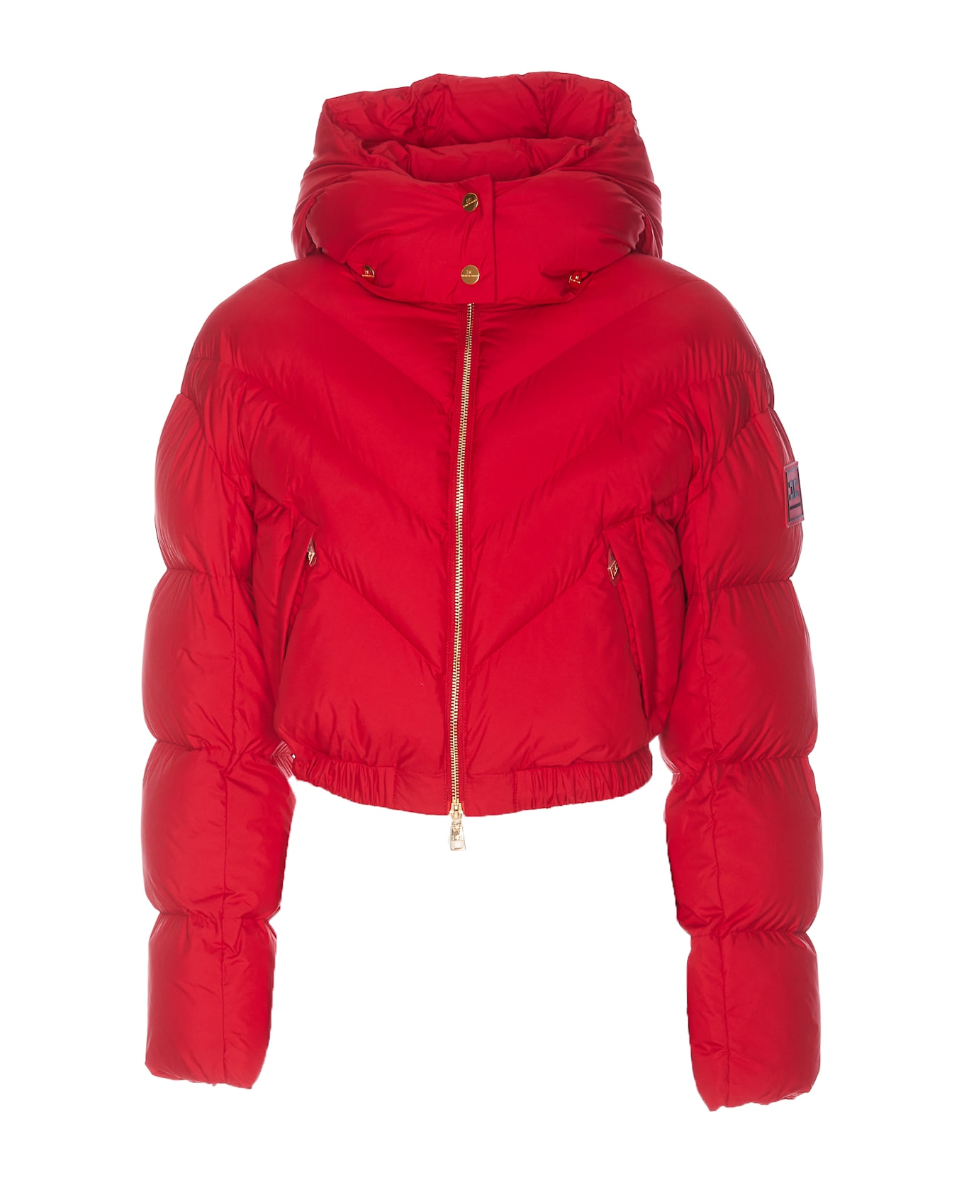 Elisabetta Franchi Padded Down Jacket - Red