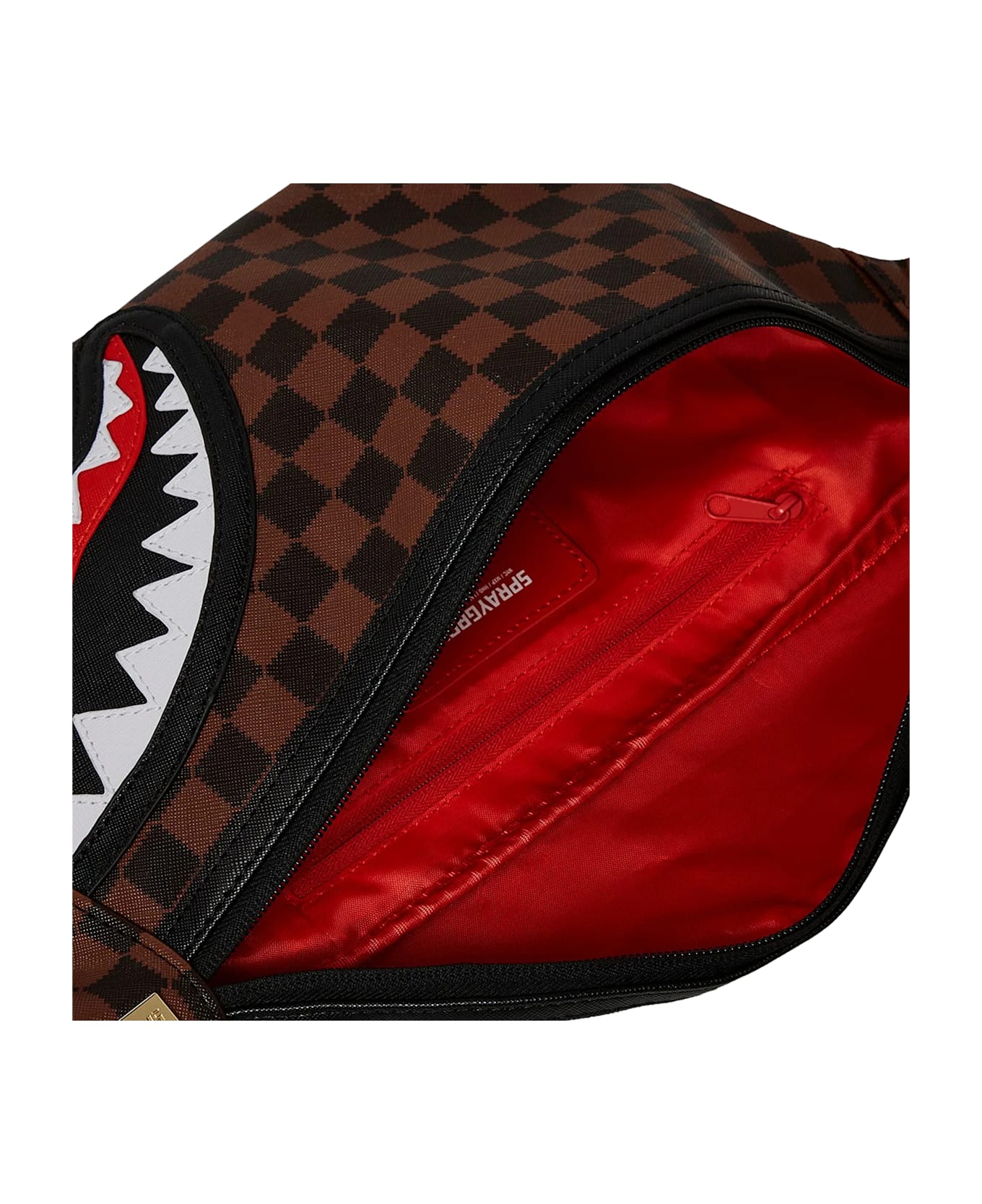 Sprayground Sawtooth Sharks In Paris Savvy Crossbody - Brown