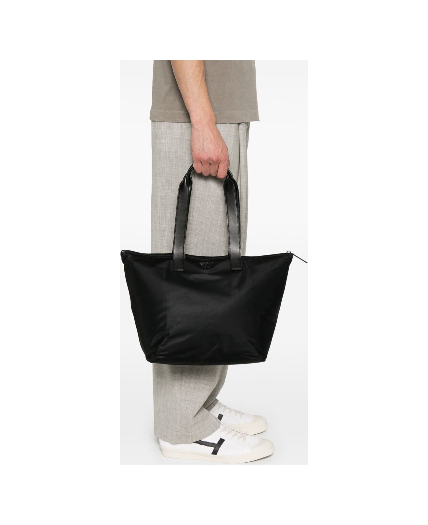 Emporio Armani Nylon Tote Bag - Black