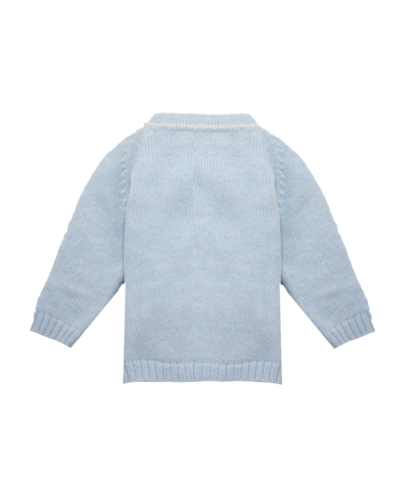 La stupenderia Wool Sweater - Light blue