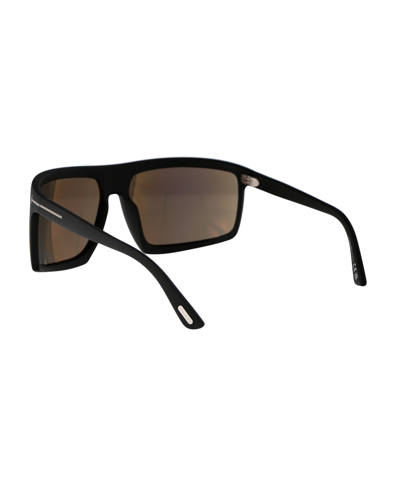Tom Ford Eyewear Clint-02 Sunglasses dillon - 02L Nero Opaco / Roviex Specchiato