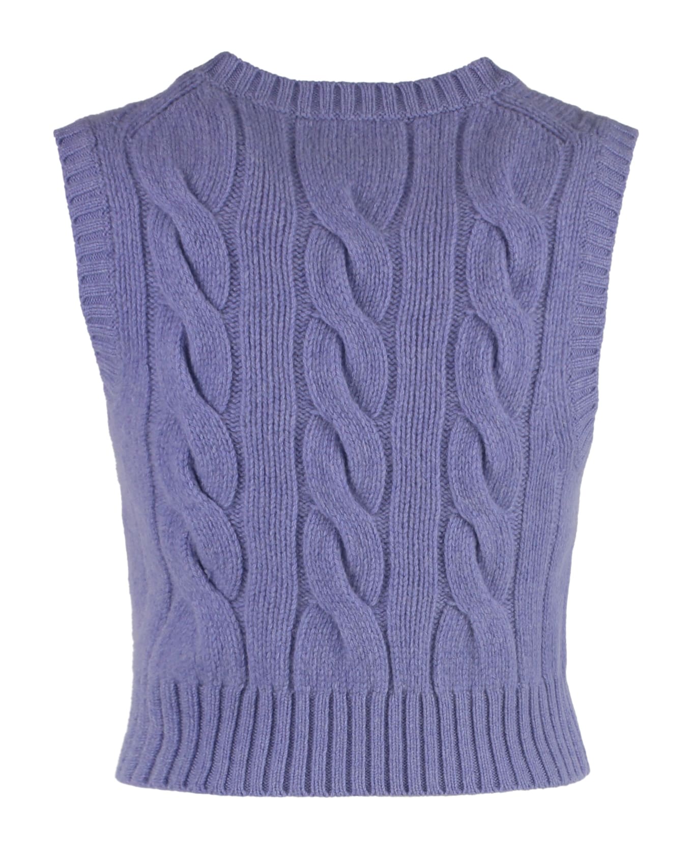 Polo Ralph Lauren Wool And Cashmere Blend Vest - Lilac