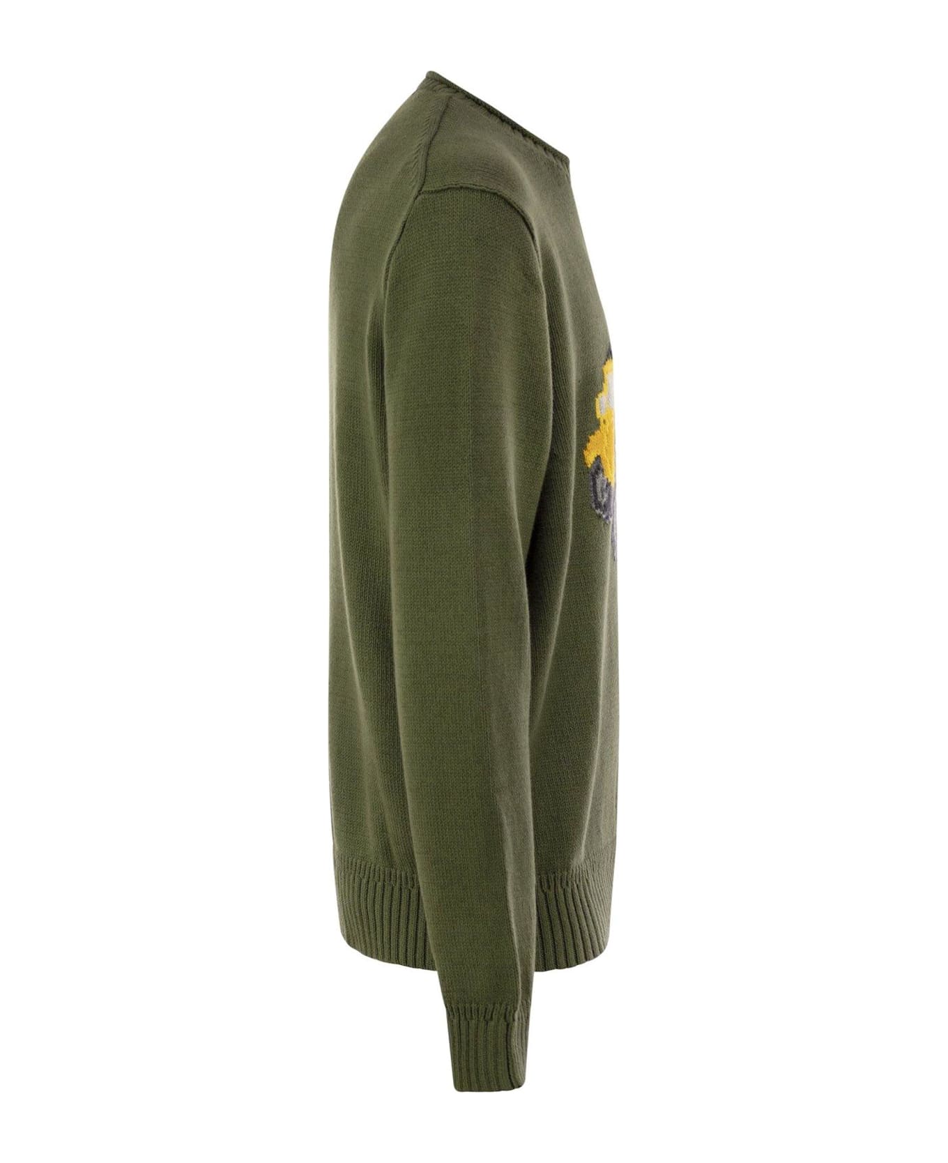 Ralph Lauren Polo Bear Knitted Jumper - NEWOLIVE