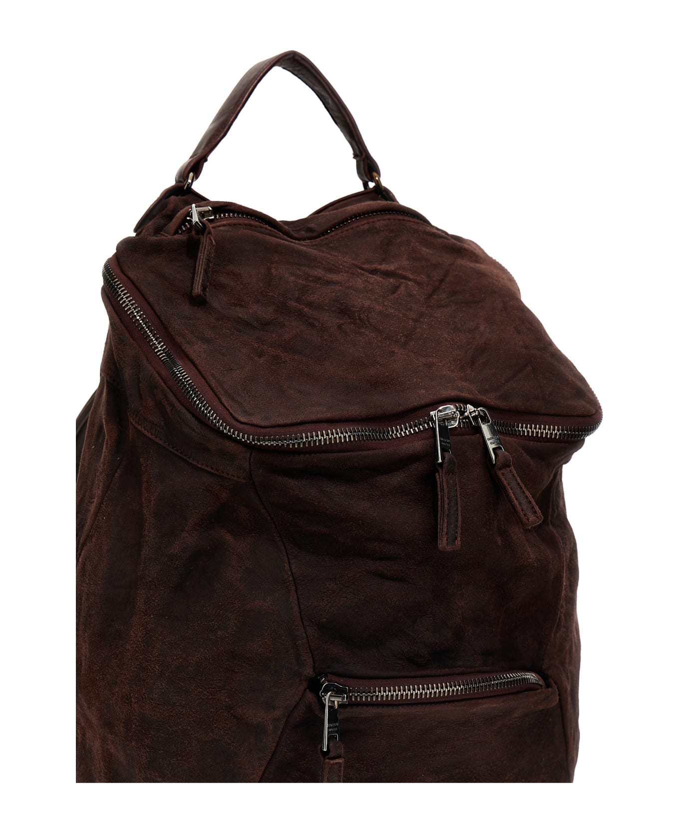 Giorgio Brato Leather Backpack - Bordeaux