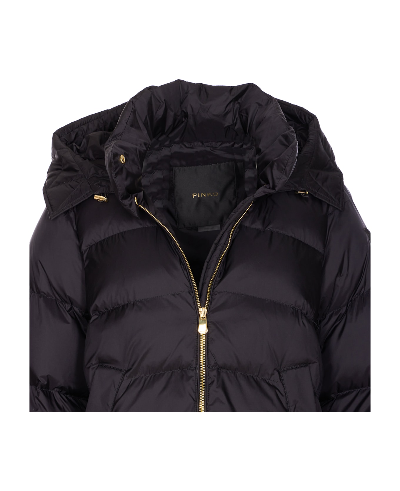 Pinko Calzone Down Jacket - Black ダウンジャケット