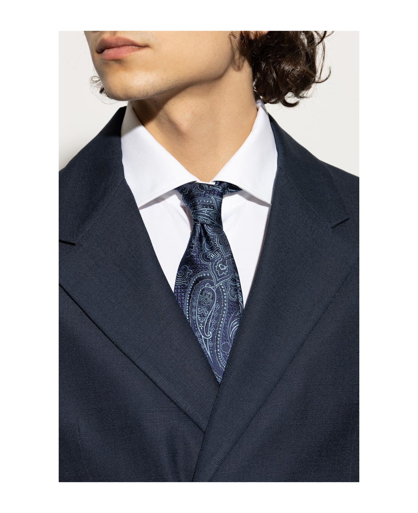 Etro Patterned Tie - BLUE
