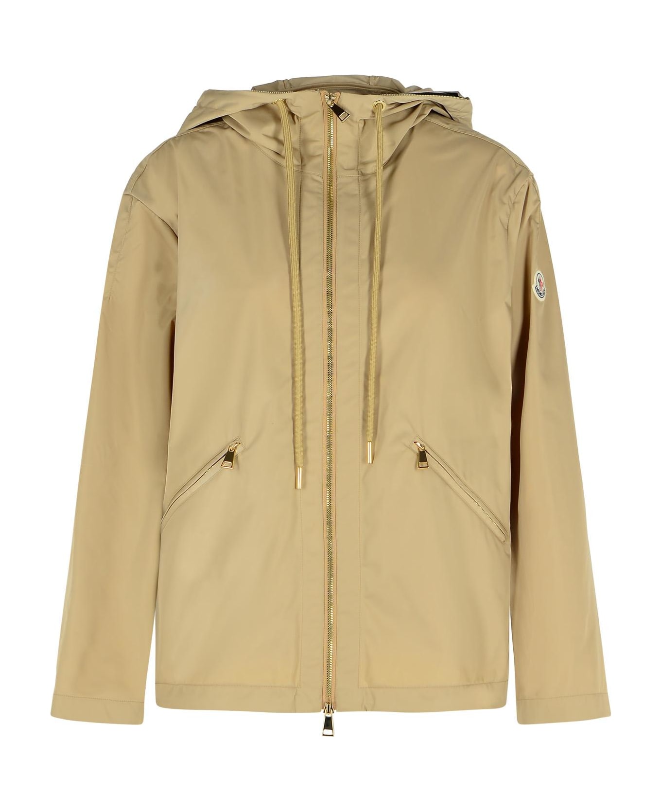 Moncler 
cassiopea
 Cream Polyester Jacket - Cream