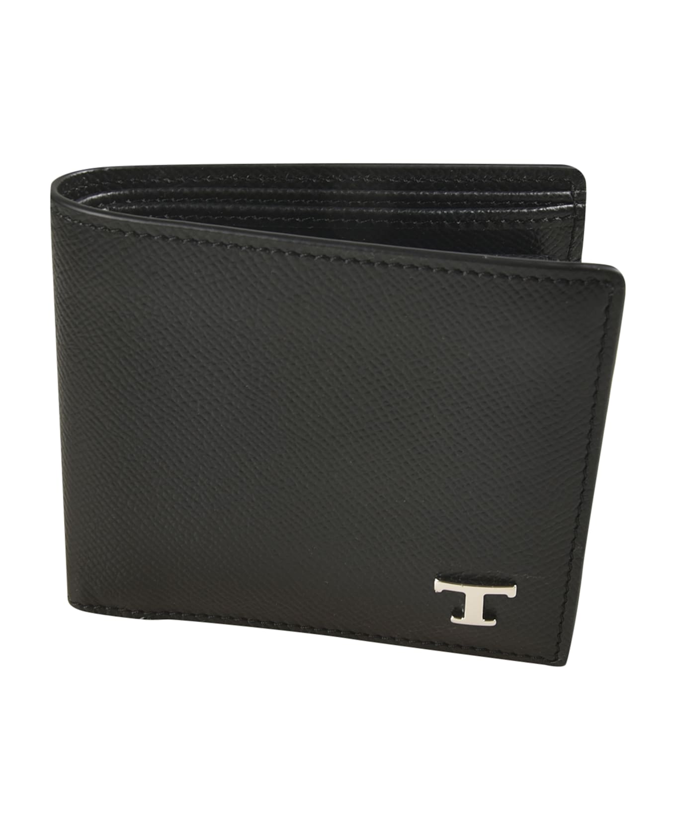Tod
s T Plaque Billfold Wallet - Black