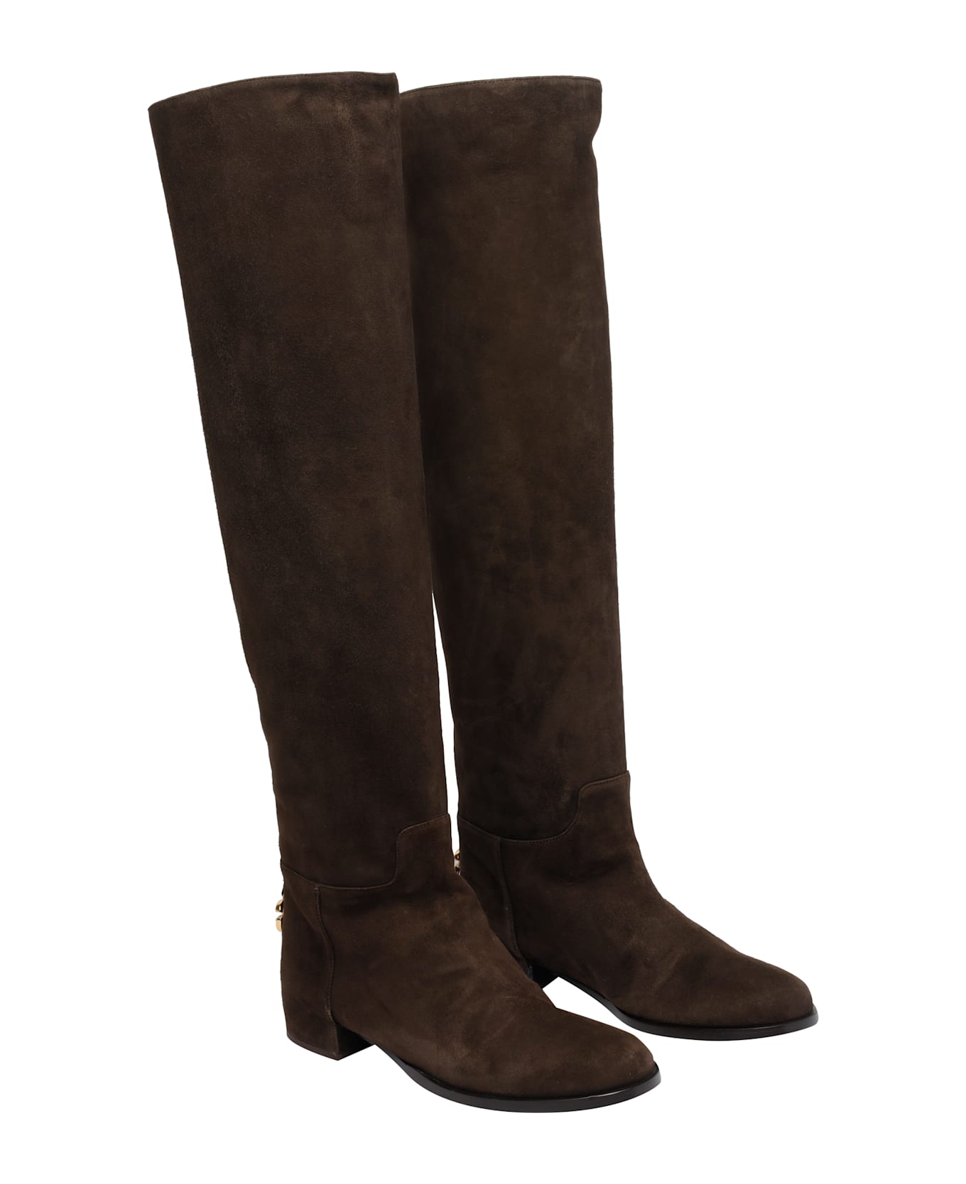 Dolce 
Gabbana Suede Boots - Brown