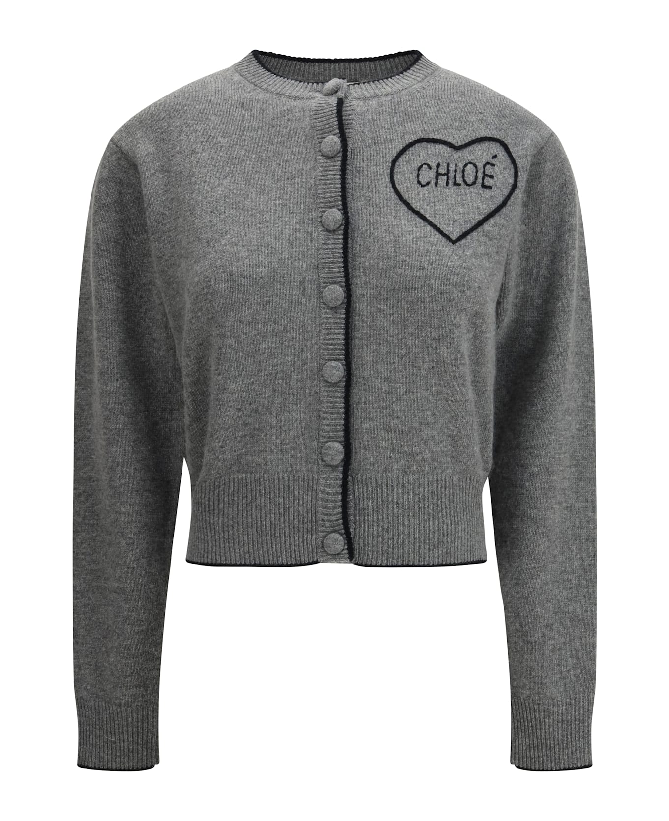 Chloé Fitted Logo Cardigan