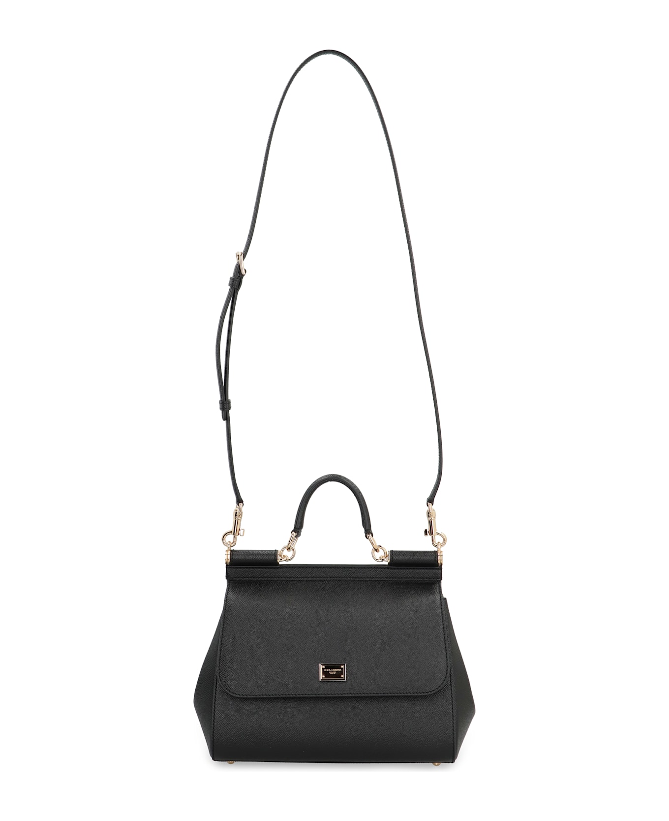 Dolce 
Gabbana Sicily Grande Leather Handbag - black