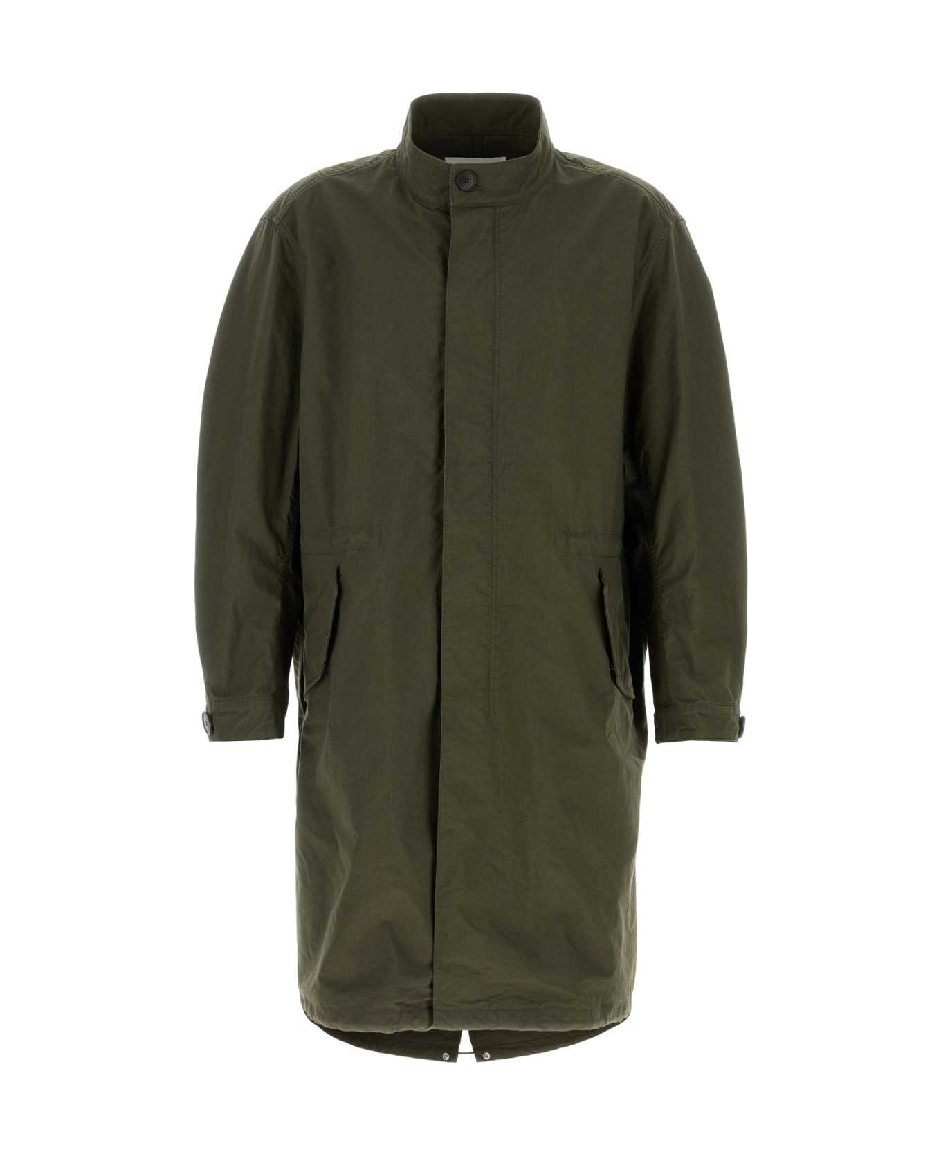 Givenchy Olive Green Cotton Blend Parka - KHAKI