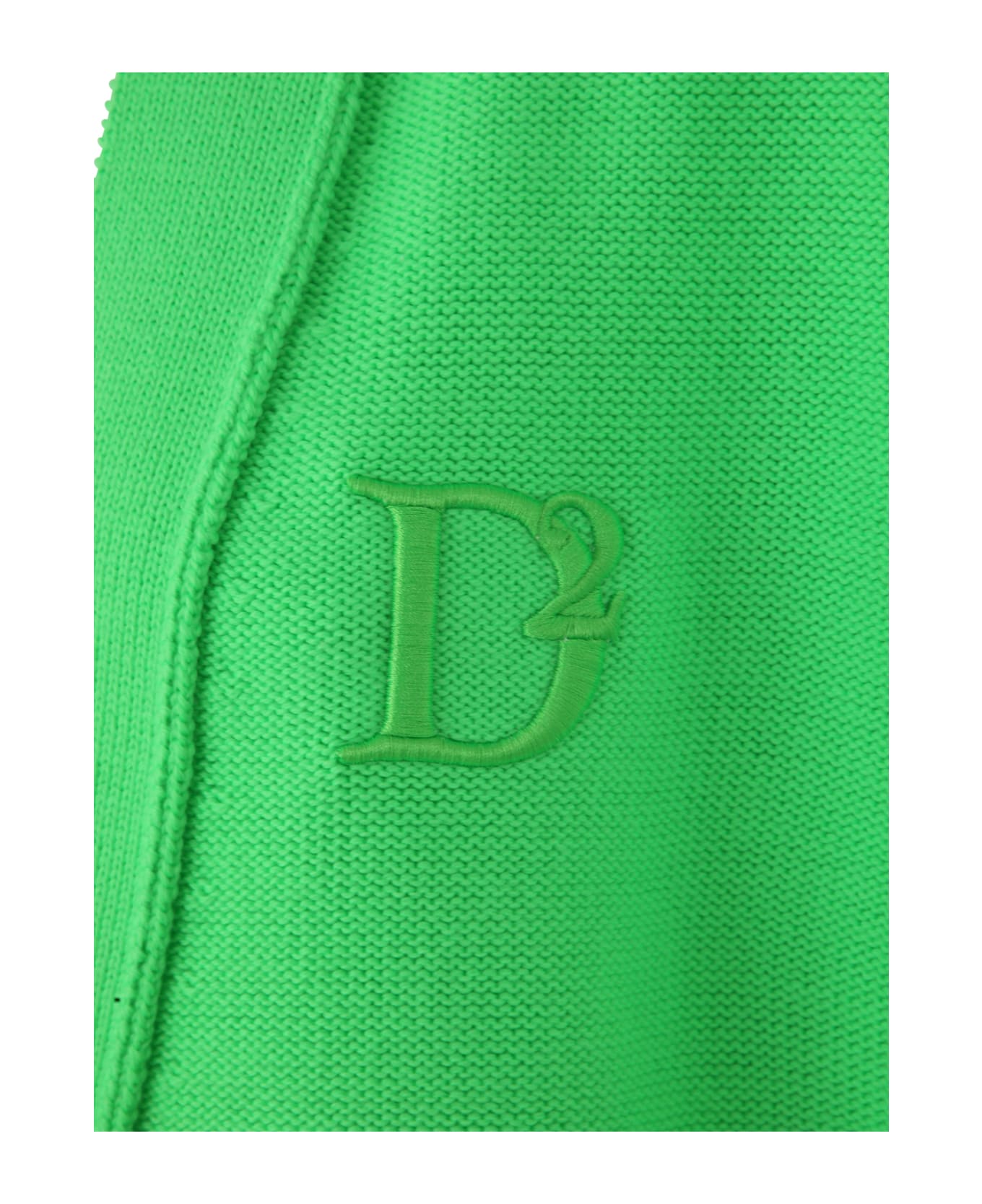 Dsquared2 D2statement Cardigan - Green Fluo