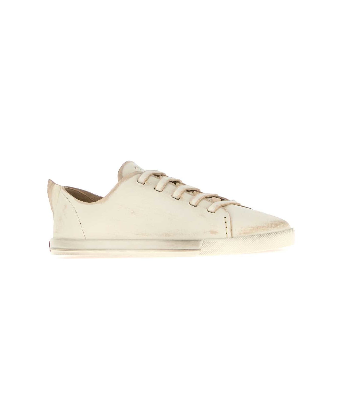 Prada White Leather Sneakers - TALCO スニーカー