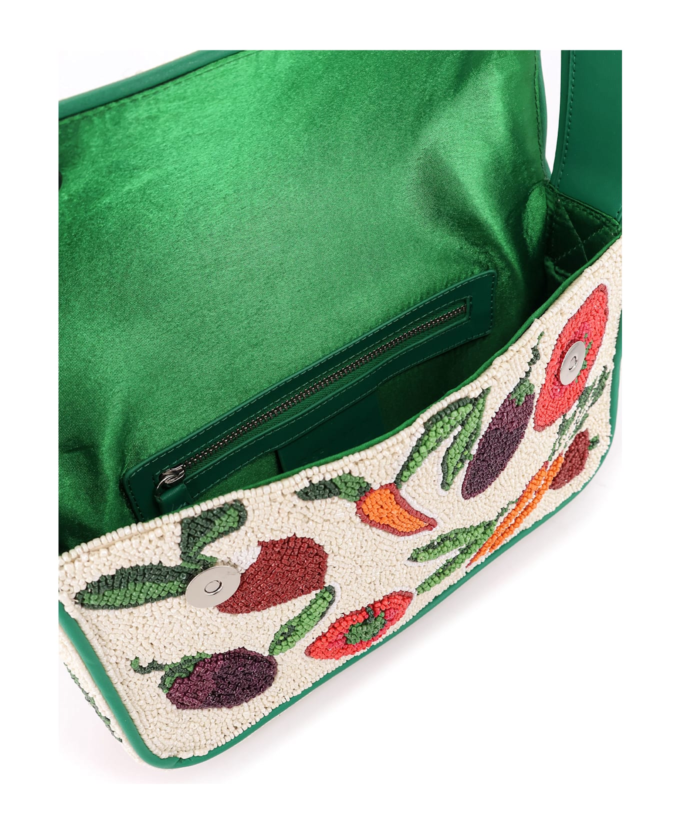 STAUD Tommy Beaded Bag Shoulder Bag With All-over Beads - CRUDITE