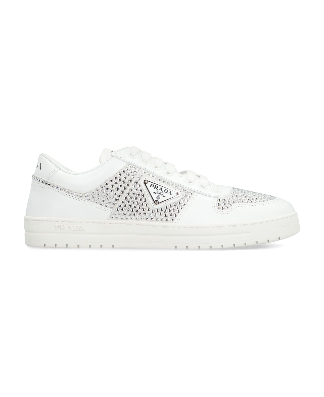 Prada Leather Low-top Sneakers - White