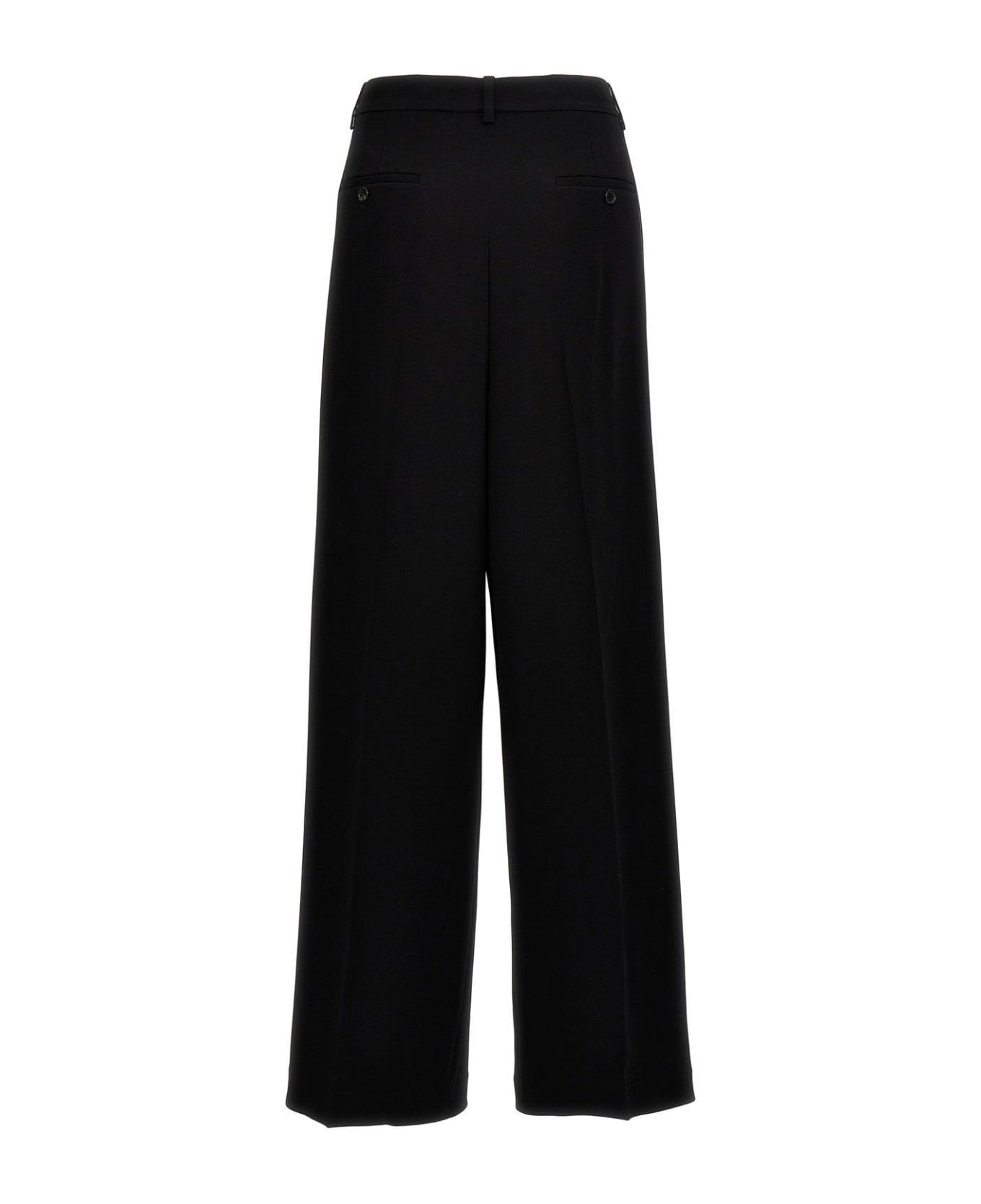 Theory High-rise Wide Leg Trousers - Black