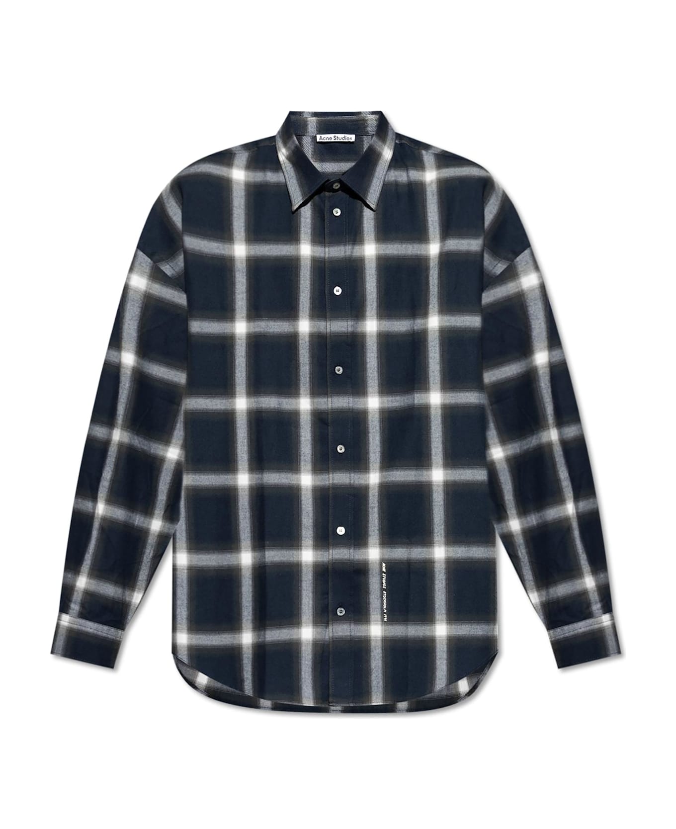 Acne Studios Plaid Shirt - NAVY MULTI