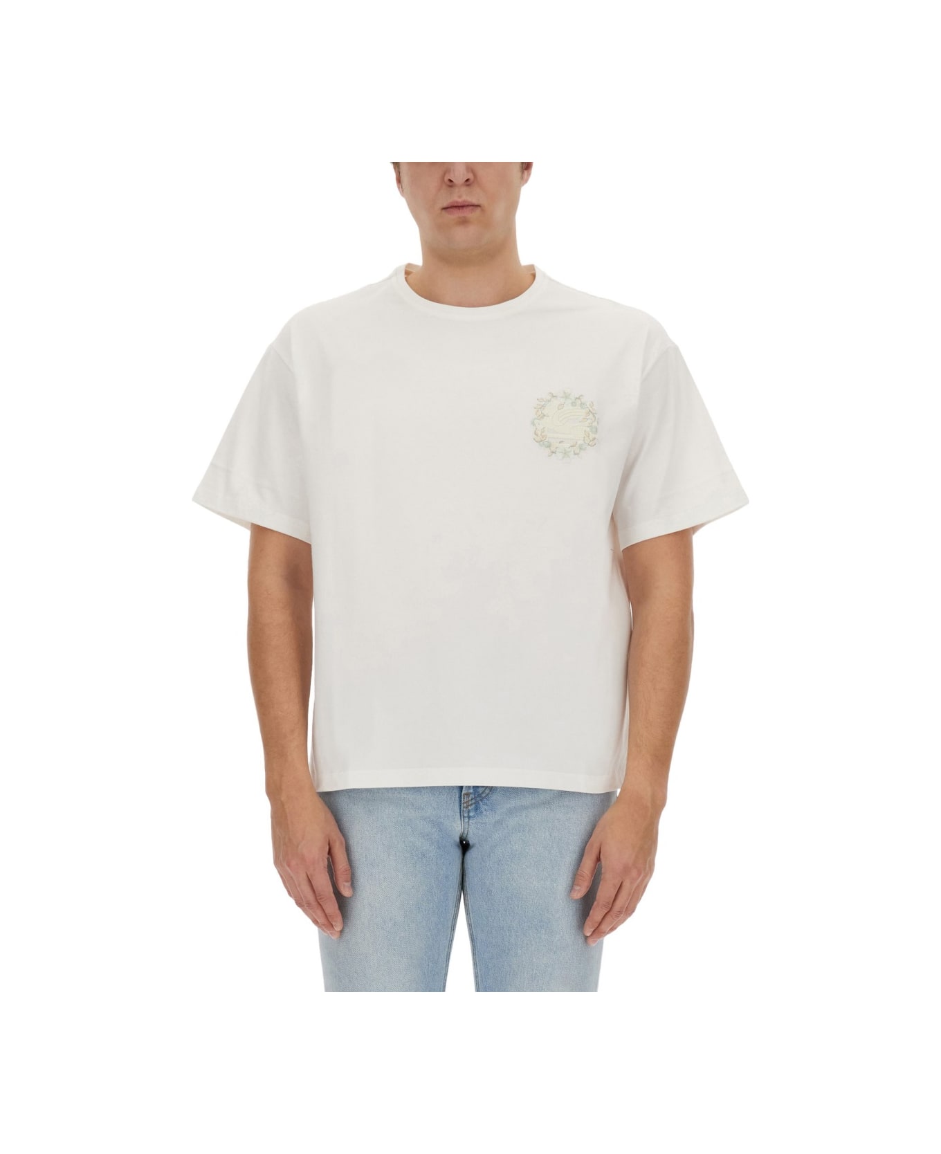 Etro T-shirt With Logo - White シャツ