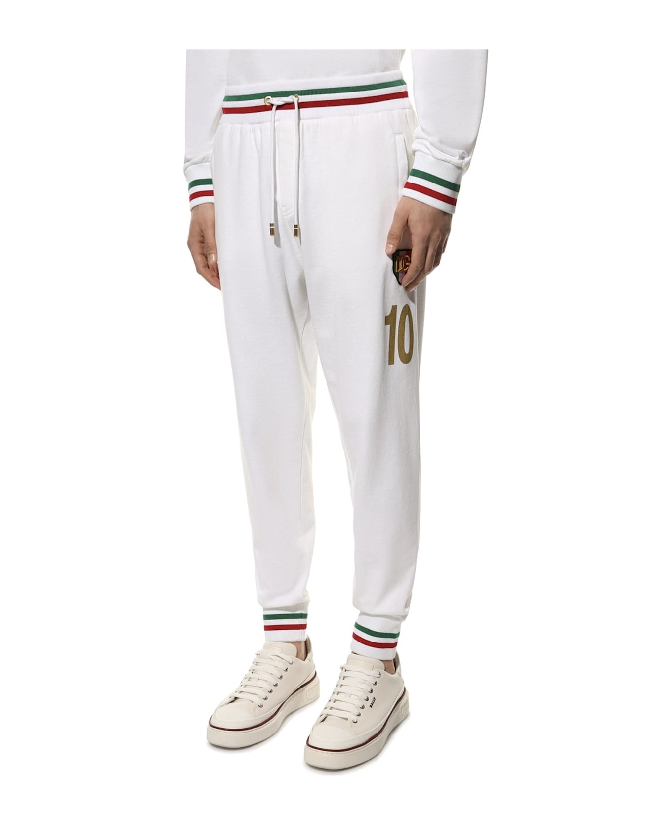 Dolce 
Gabbana Logo Sweatpants - White