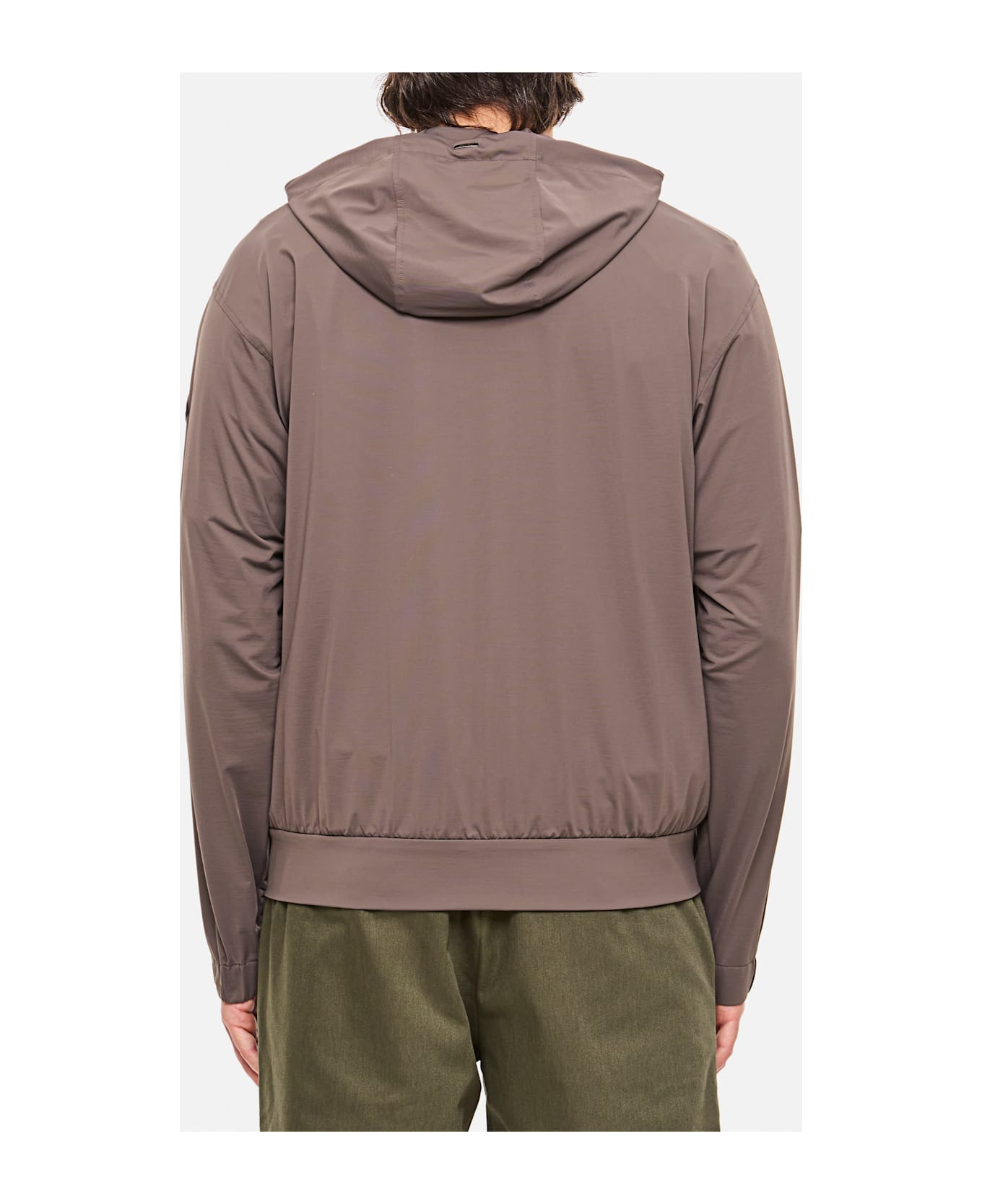Herno Hooded Sweatshirt With Zip - Brown