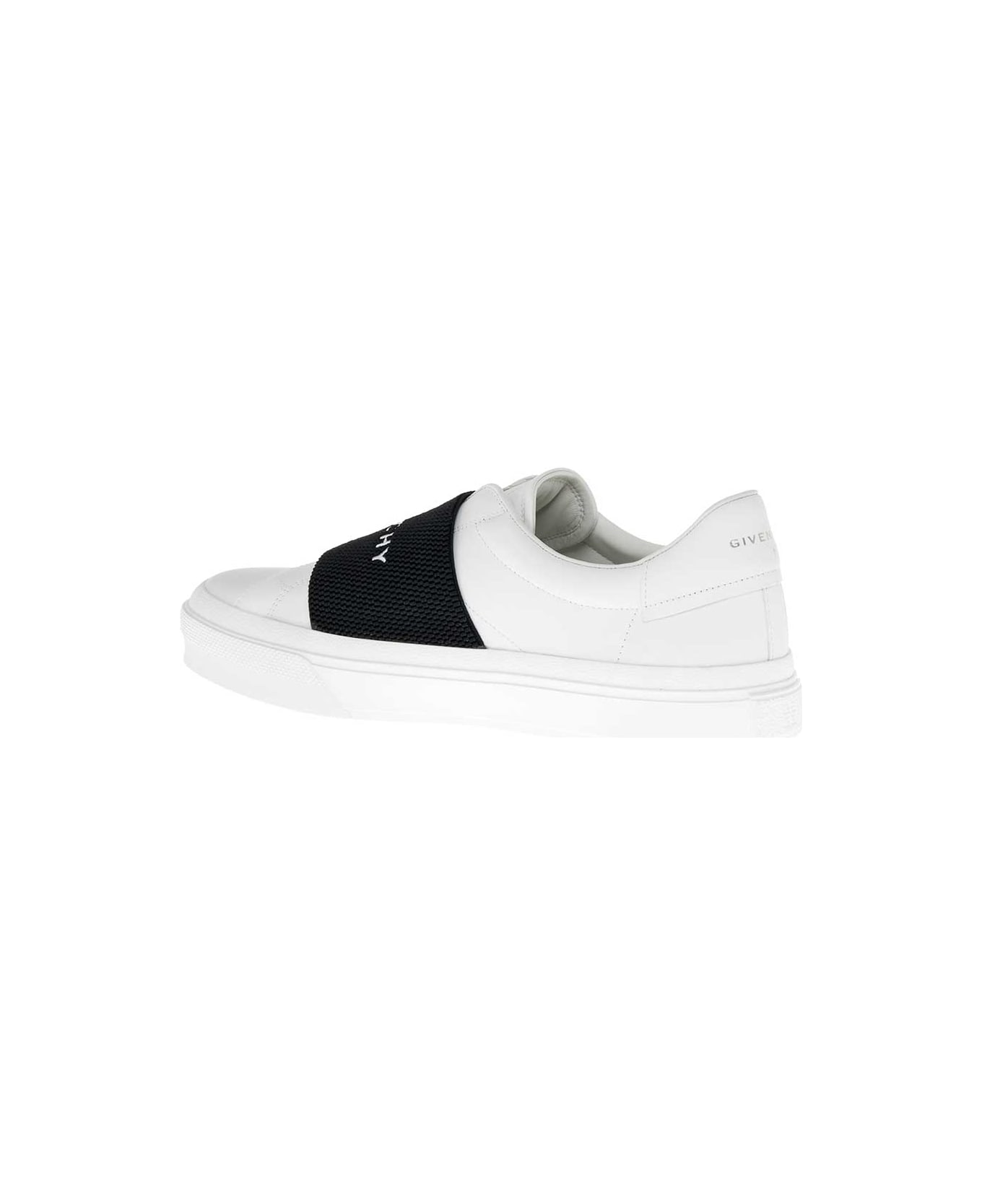 Givenchy City Court White Leather Sneakers With Logo - White