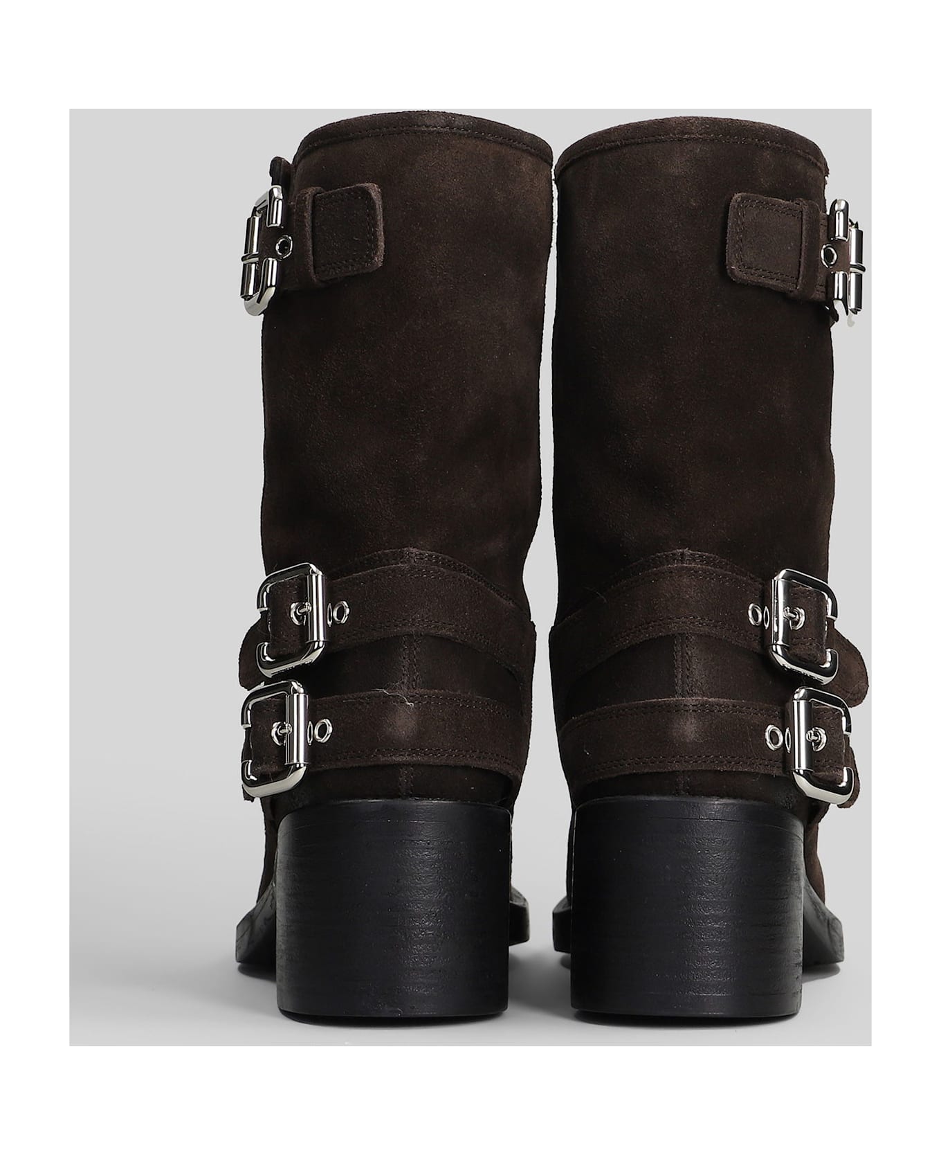 Chloé Dakota High Heels Ankle Boots In Brown Suede - brown