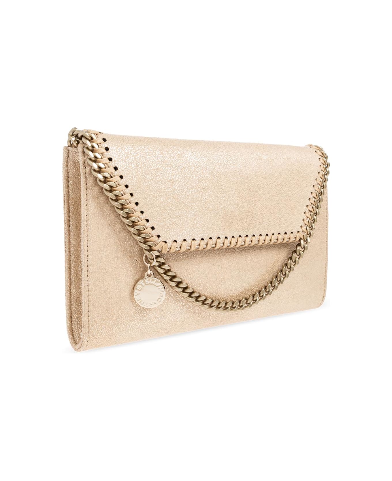 Stella McCartney 'falabella Wallet' Clutch - Airlite Gold