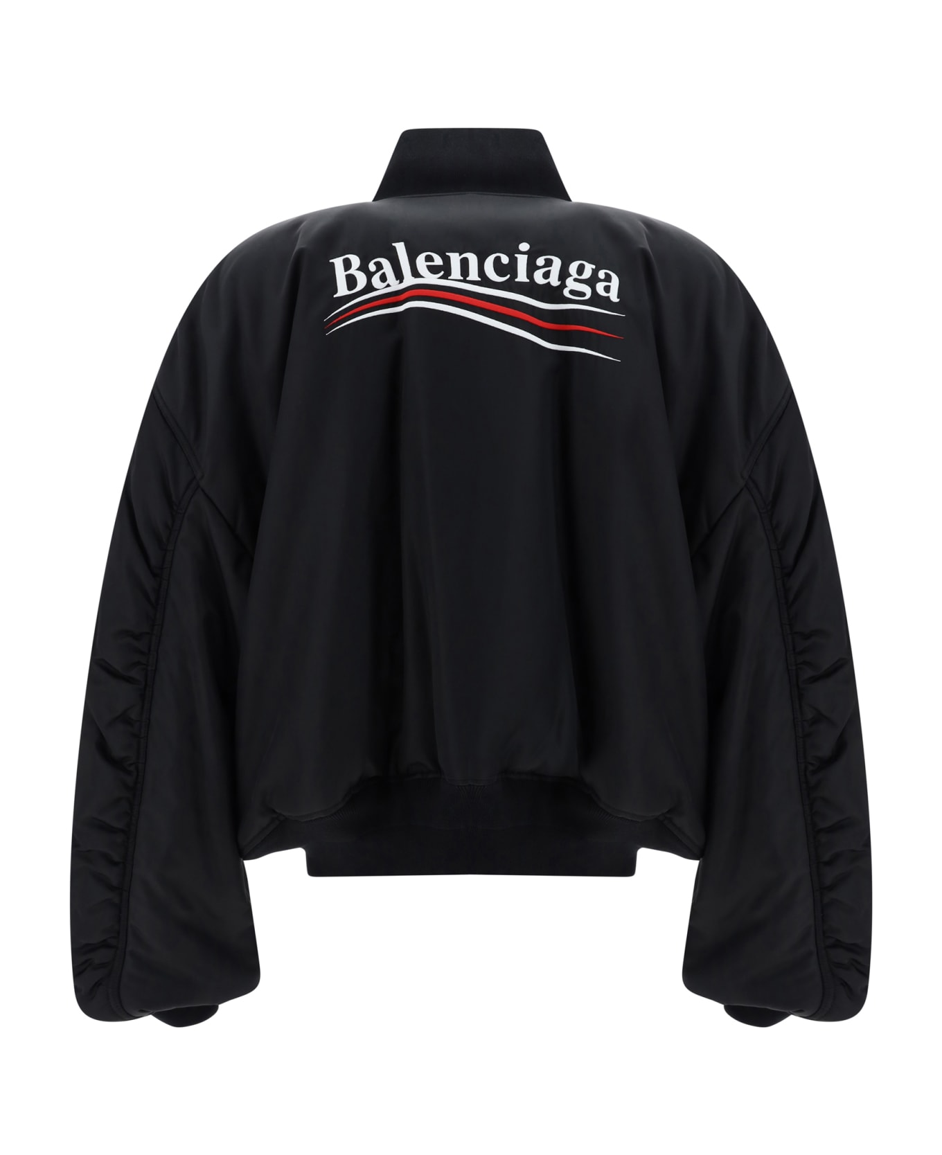 Balenciaga Varsity Bomber Jacket - Black