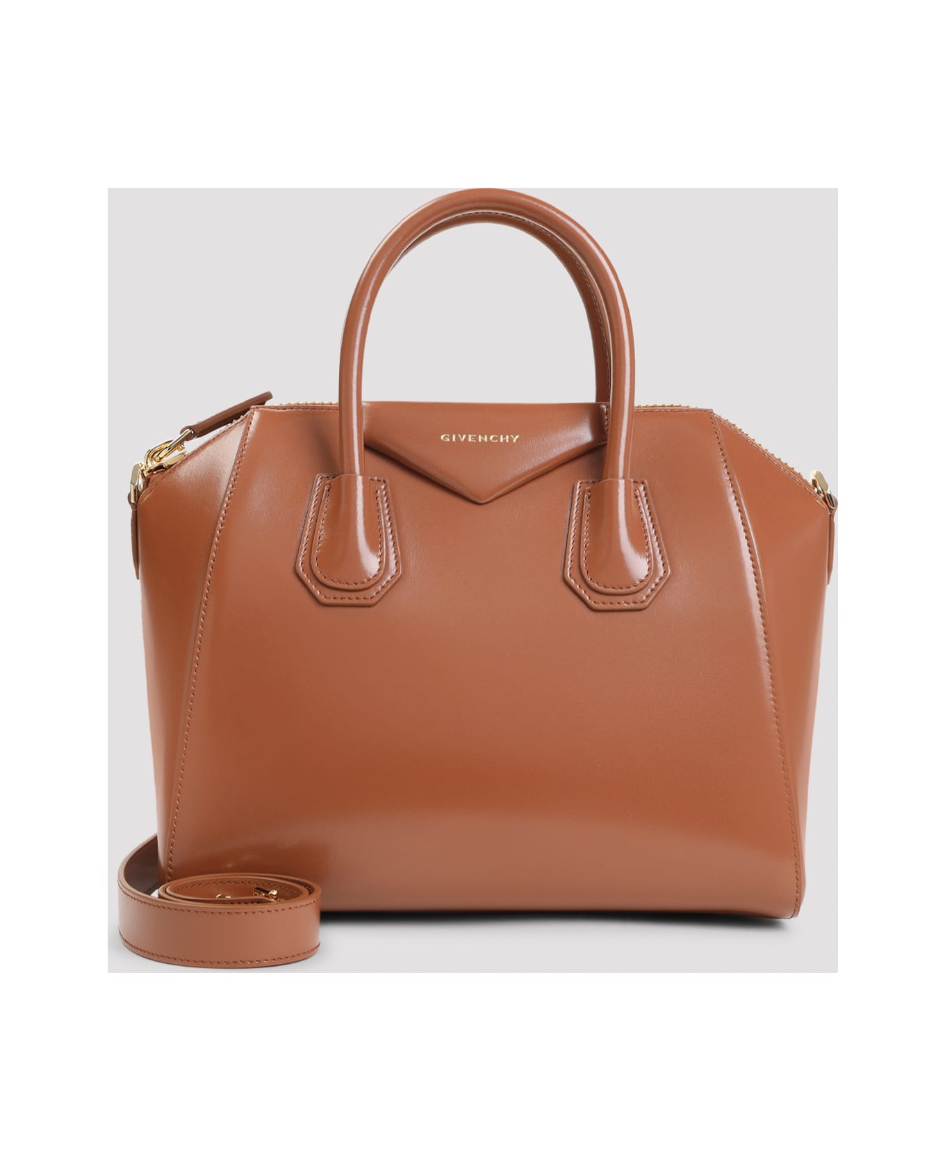 Givenchy Antigona Small Handbag - Caramel Brown