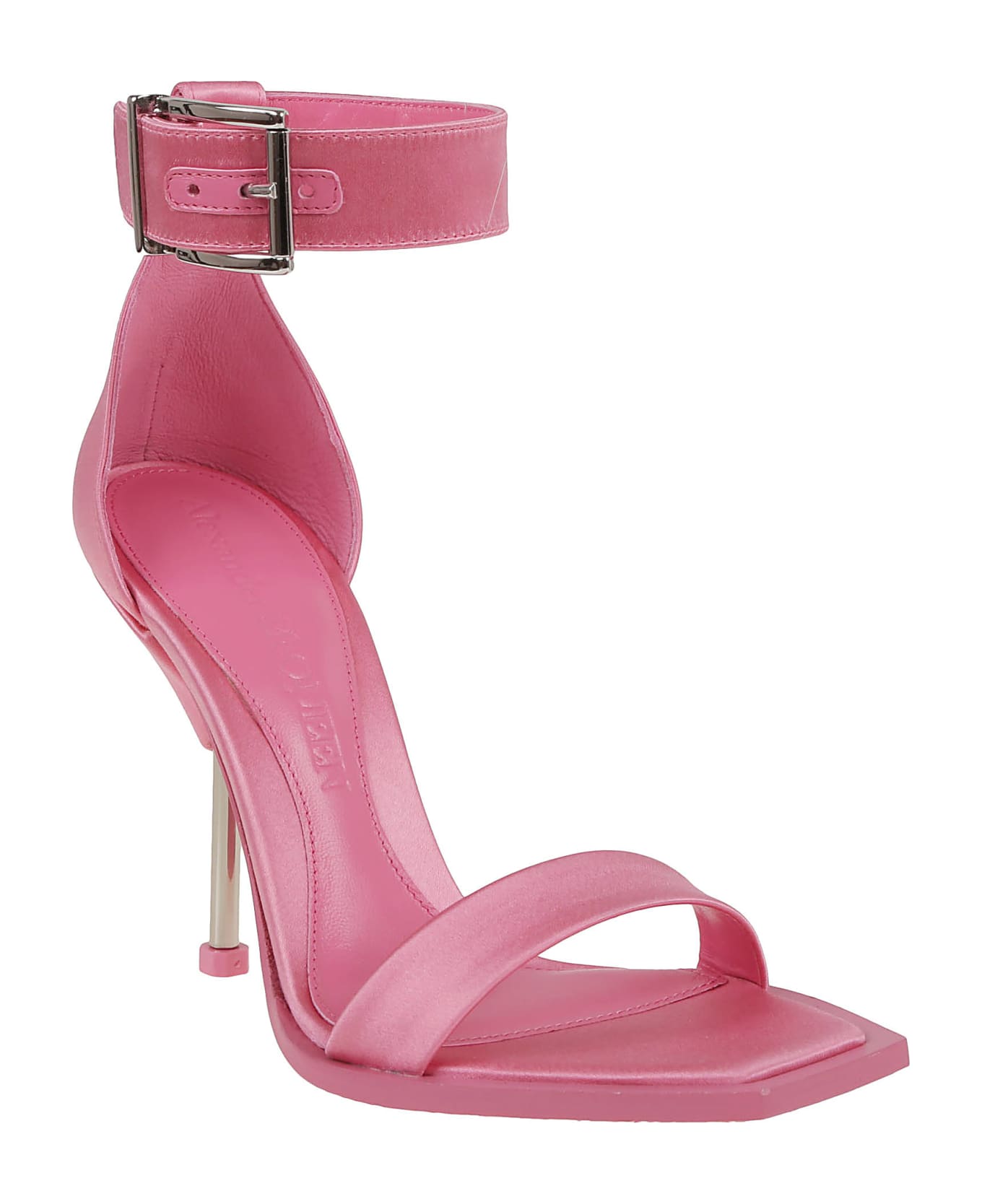 Alexander McQueen Ankle Strap Sandals - Sugar Pink Silver サンダル