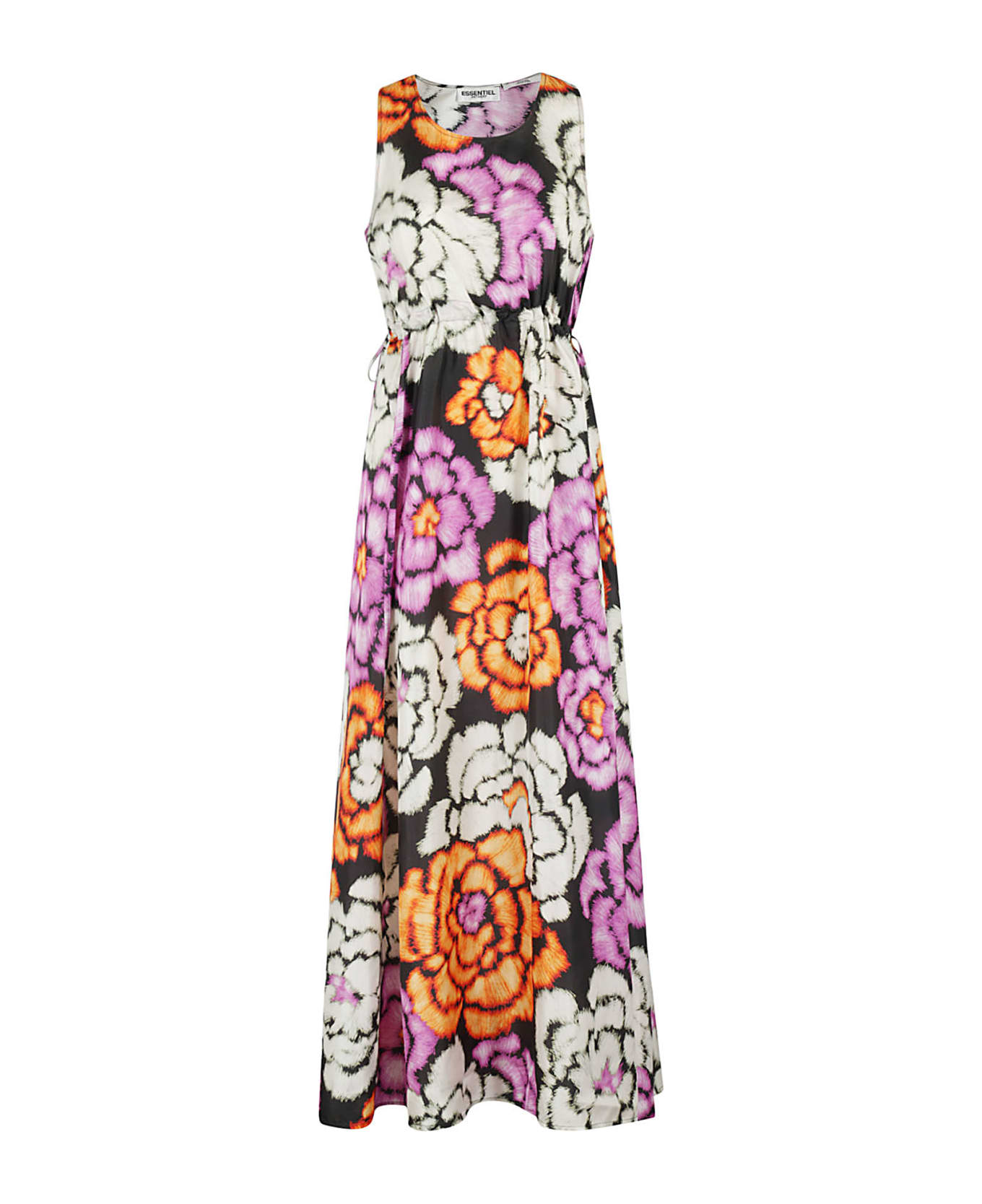 Essentiel Antwerp Flowers Silk Maxi Length Dress - Bl ワンピース＆ドレス