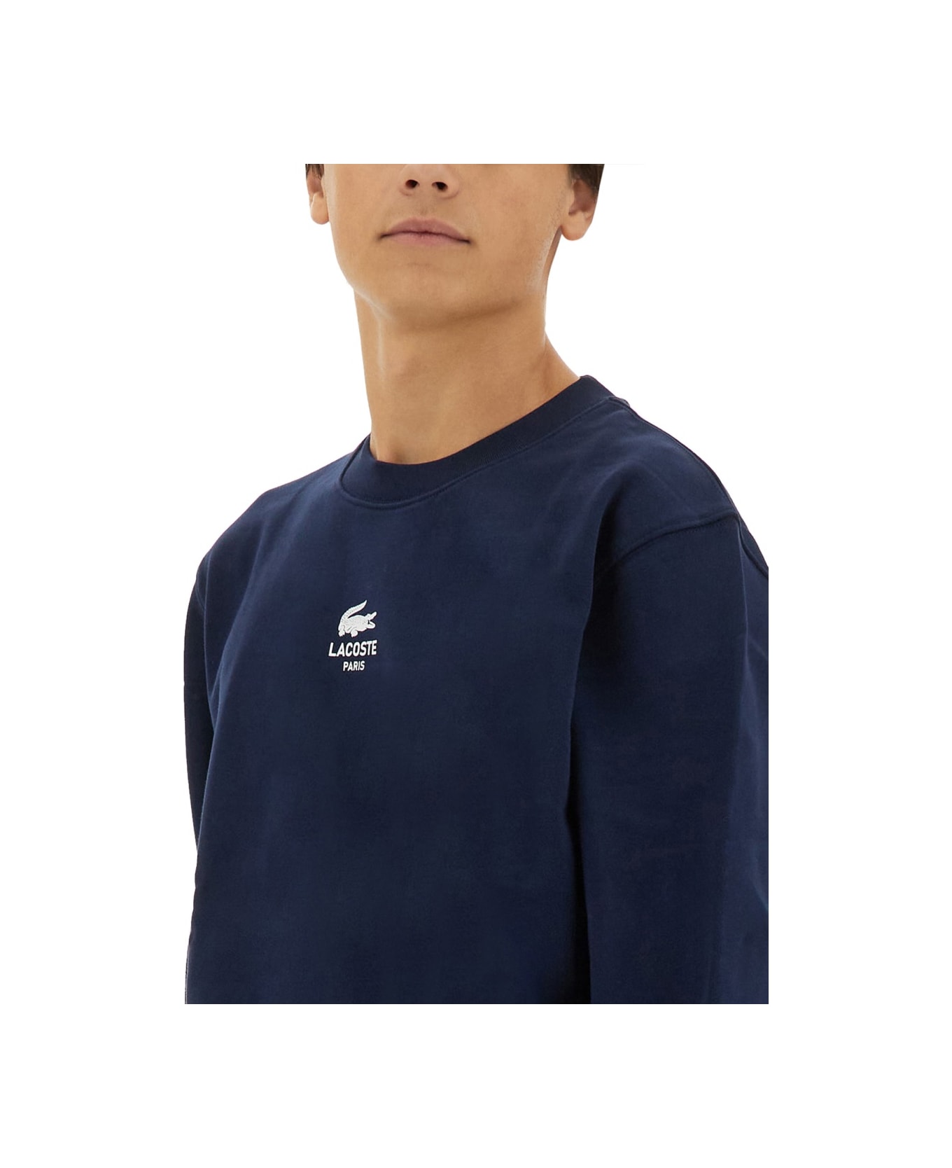 Lacoste Sweatshirt With Logo - BLUE