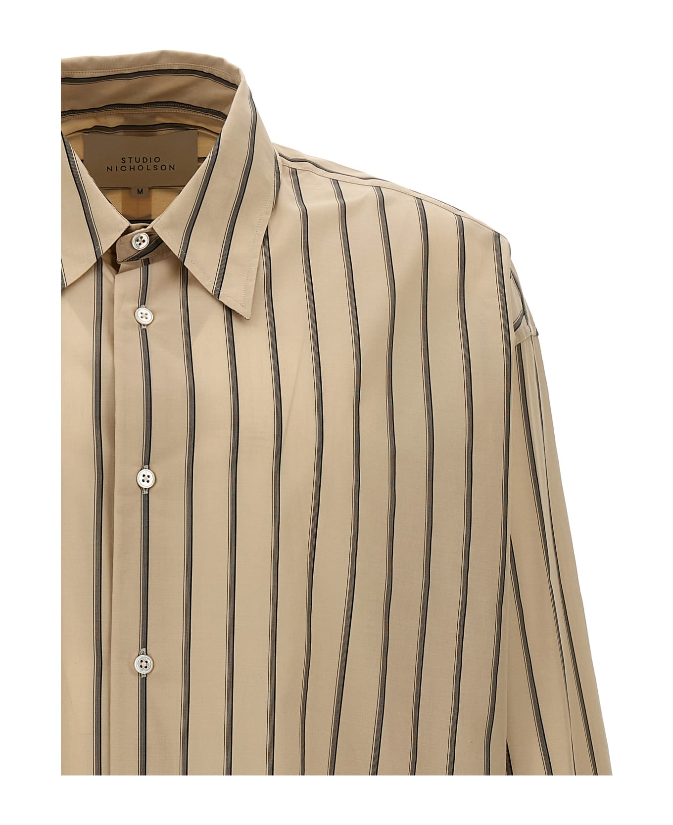 Studio Nicholson Striped Shirt - Beige