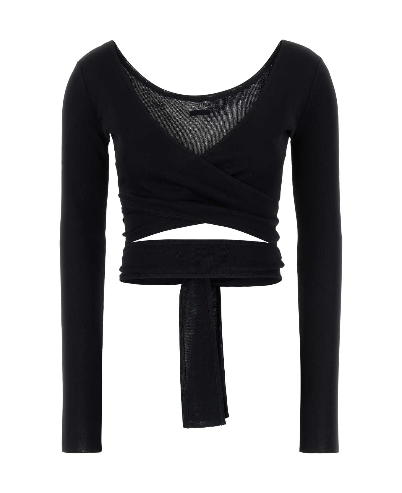 Ferragamo Black Viscose Cardigan - NERO