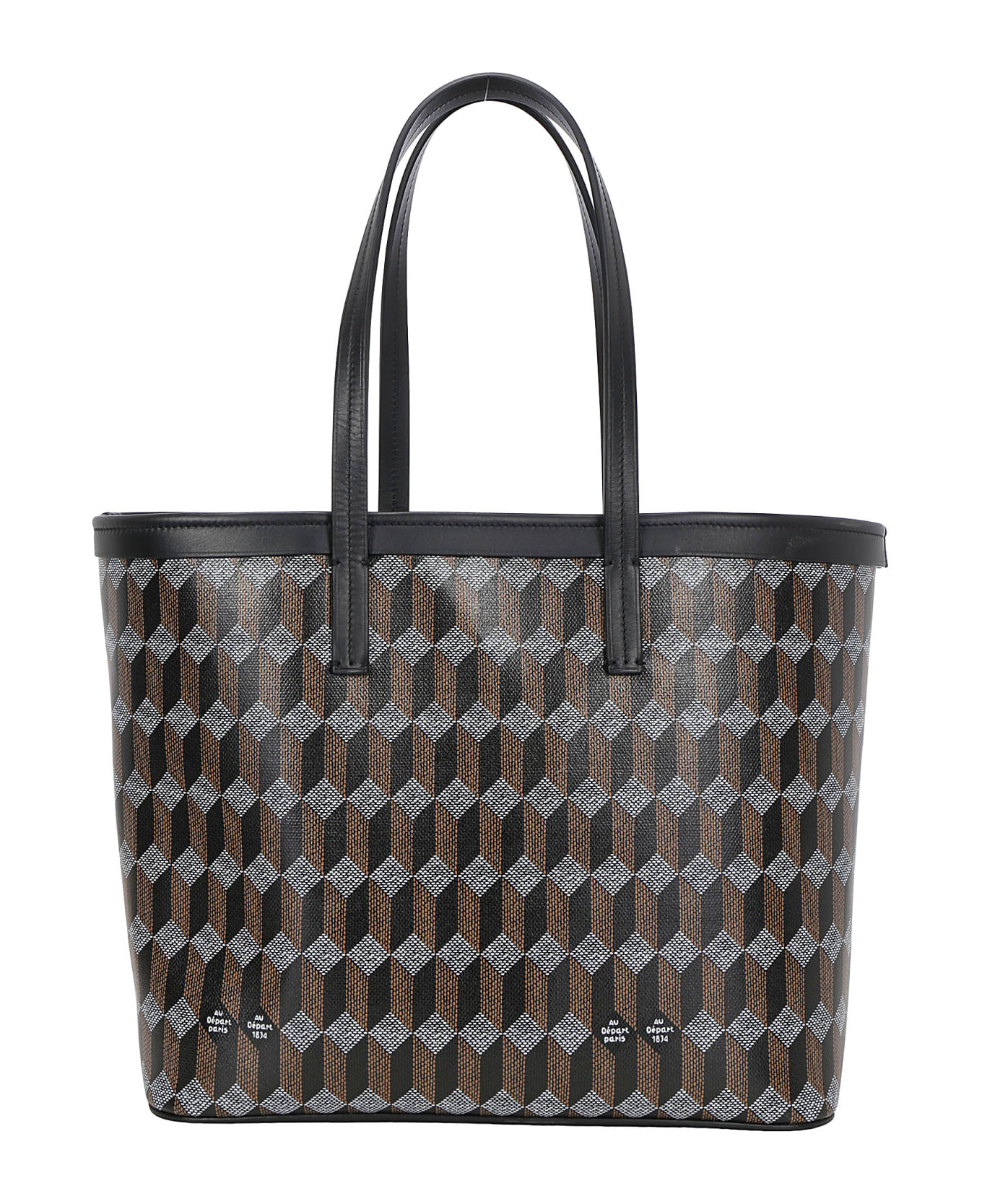 Au Départ Au Depart Shopping Bag - Black monogram