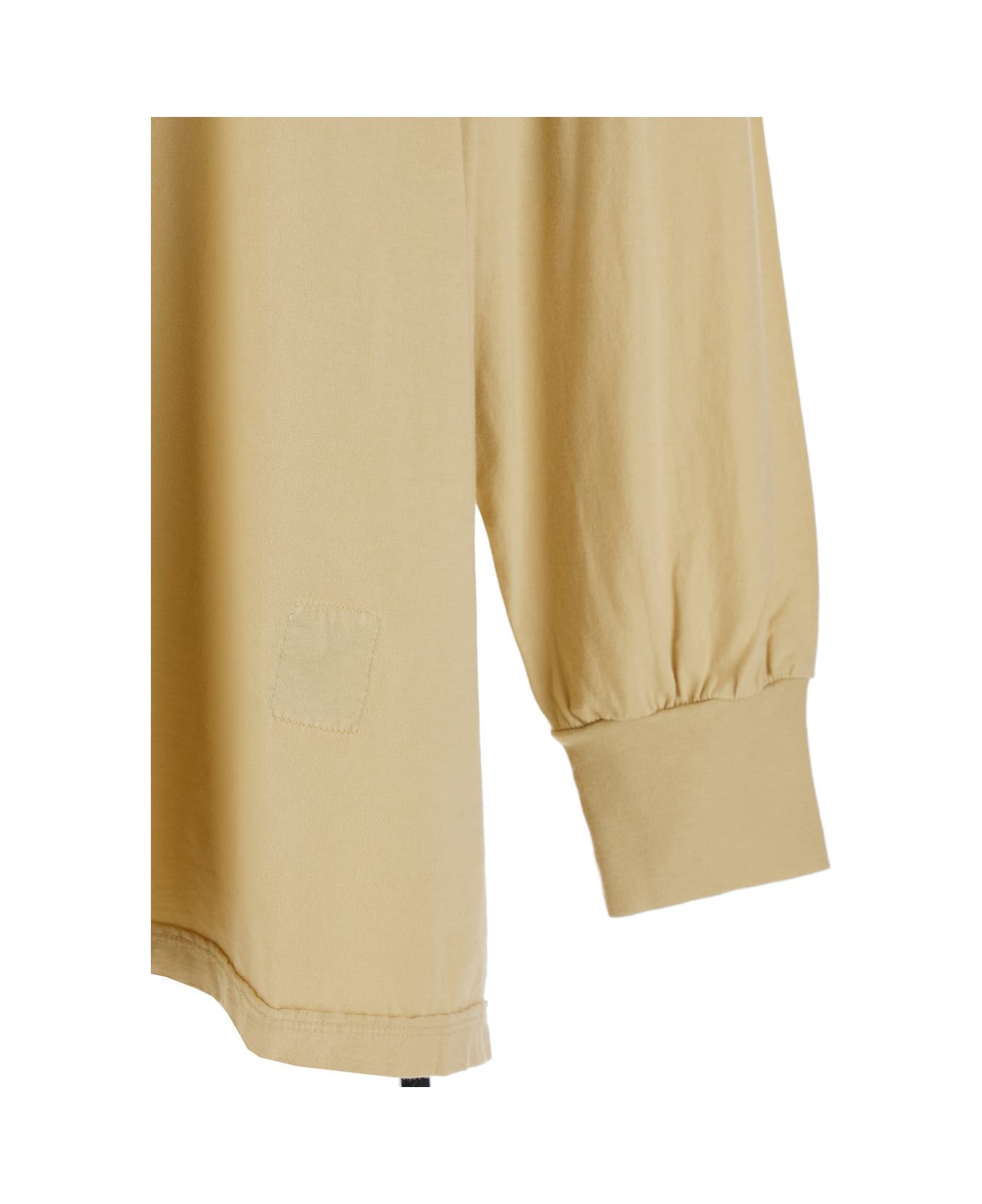 DRKSHDW 'jumbo' Beige Crewneck T-shirt With Tonal Logo Patch On The Front And Drawstring Detail On The Waist In Cotton Man - Beige シャツ