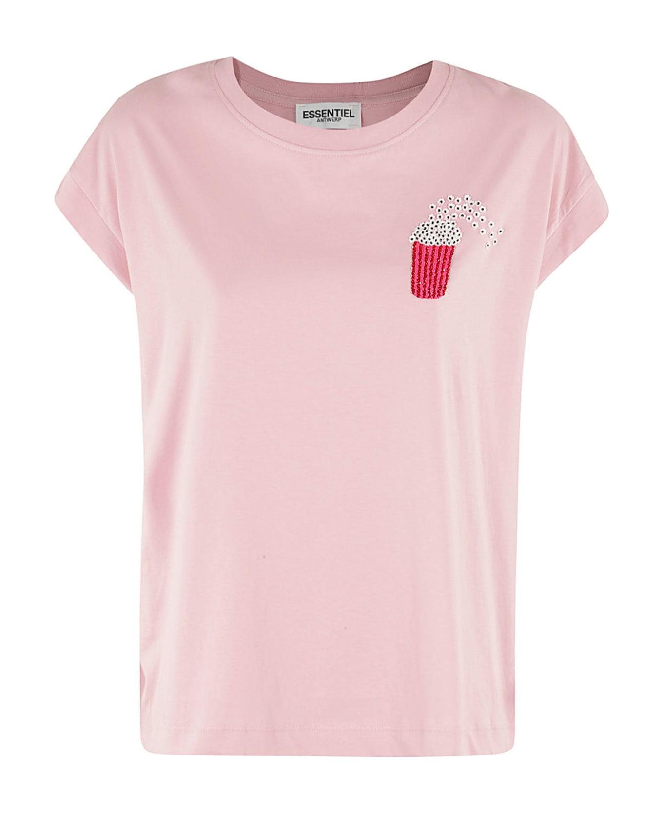 Essentiel Antwerp Faustina Embroidered T-shirt - Cl Tシャツ
