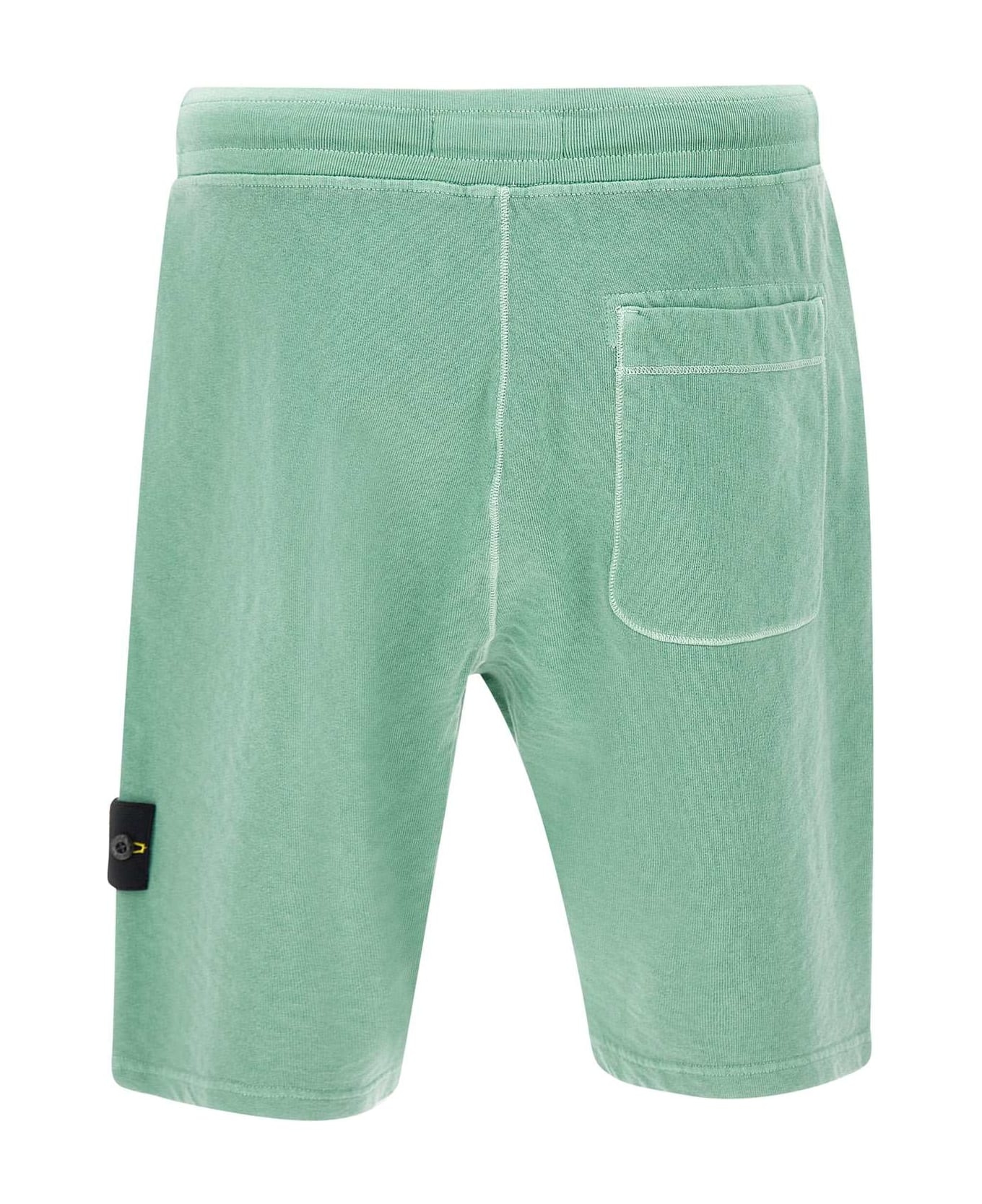 Stone Island Cotton Bermuda Shorts - GREEN