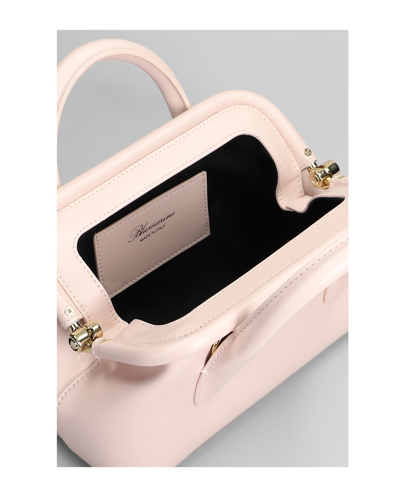 Blumarine Shoulder Bag In Rose-pink Leather - rose-pink
