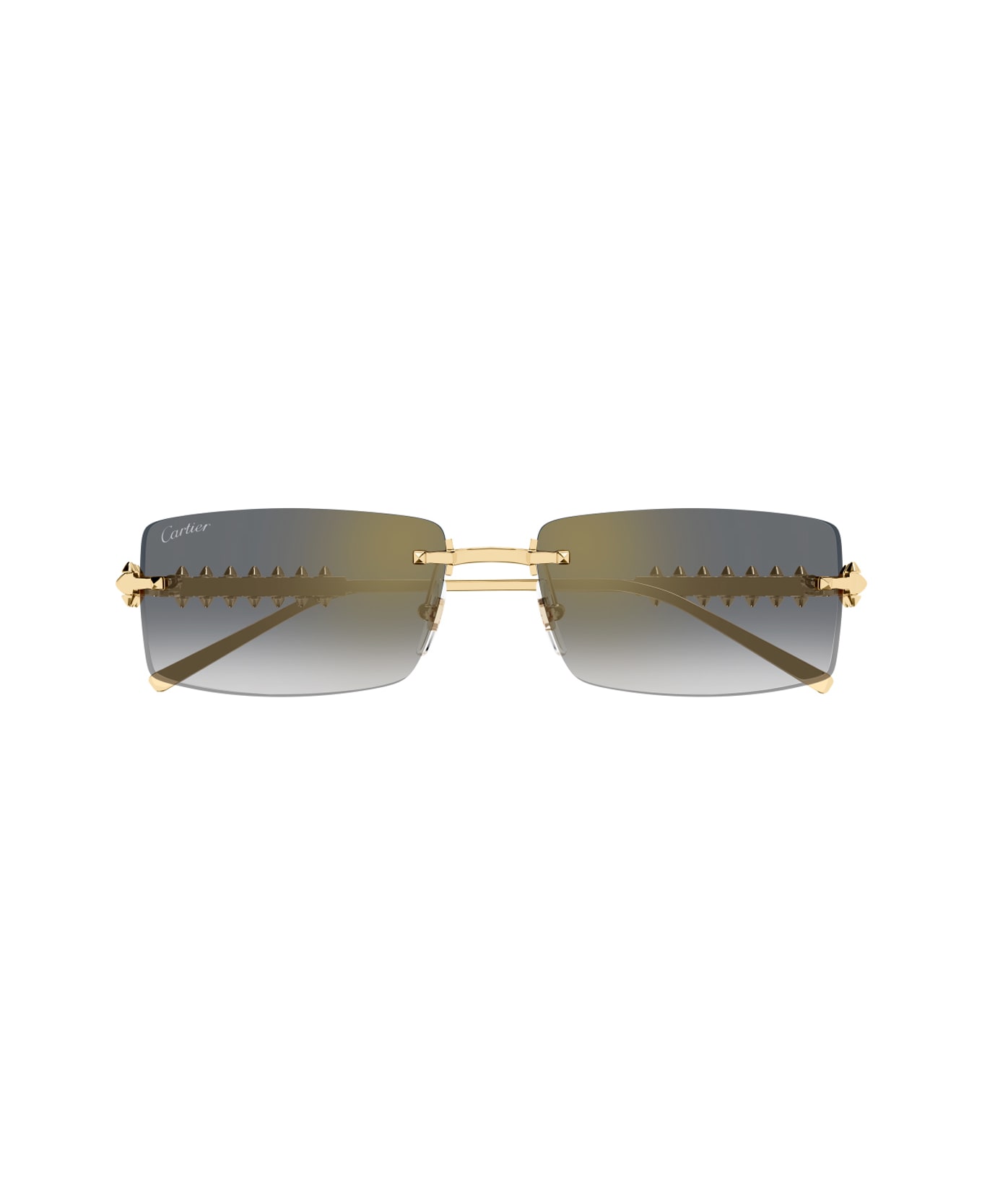 Cartier Eyewear Cartier Ct0604s Clash De Cartier 001 Gold Grey Sunglasses - Oro