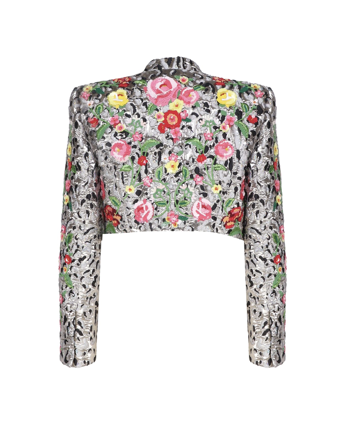 Dolce & Gabbana Jacket With Animal Print And Flowers - Multicolor