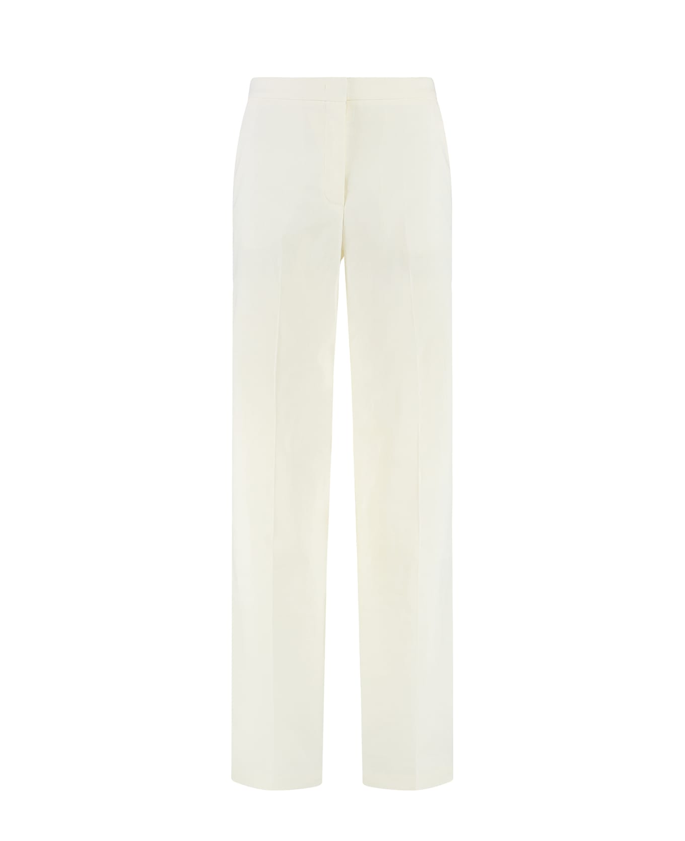 Pinko Jacopone Wide Leg Trousers - BIANCO SETA