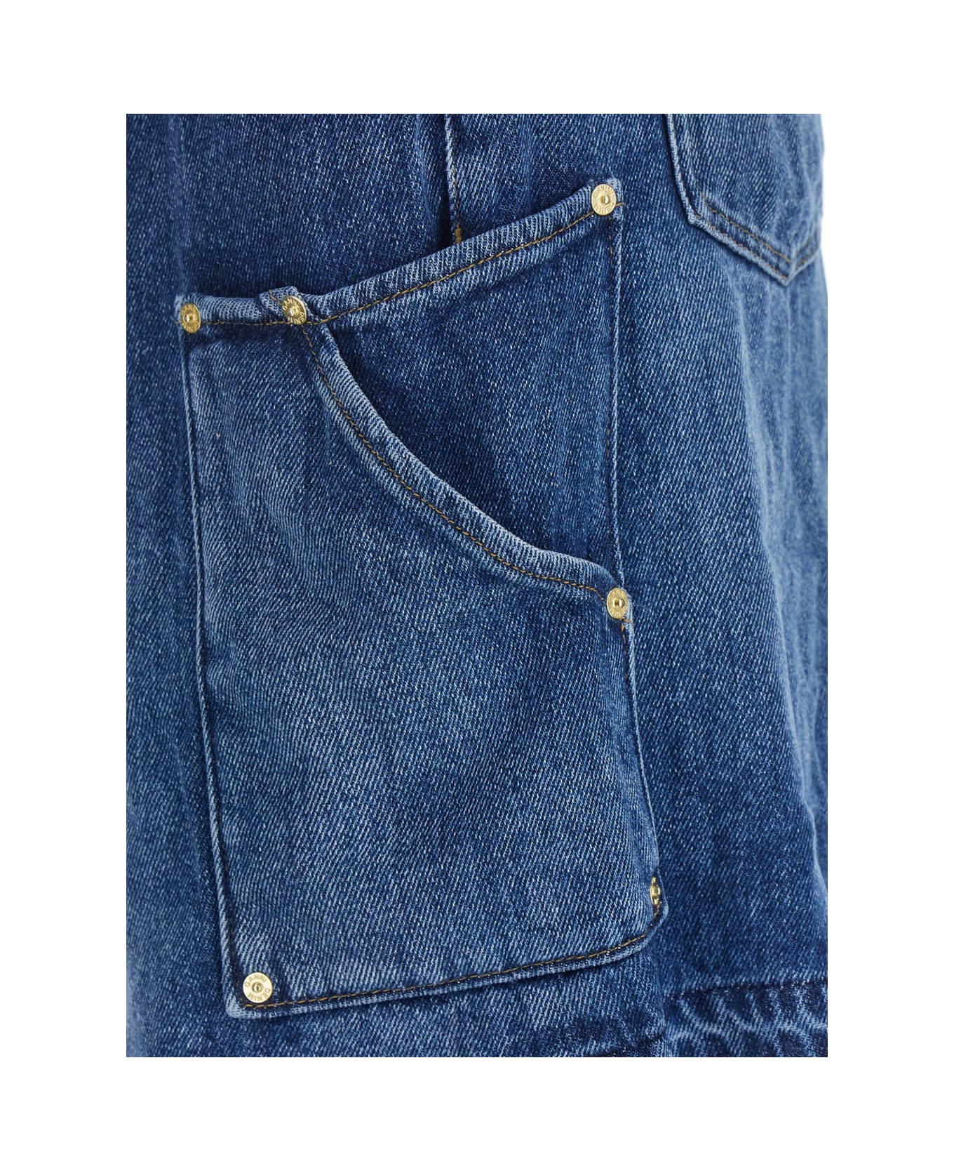 Ganni Denim Shorts - Blu