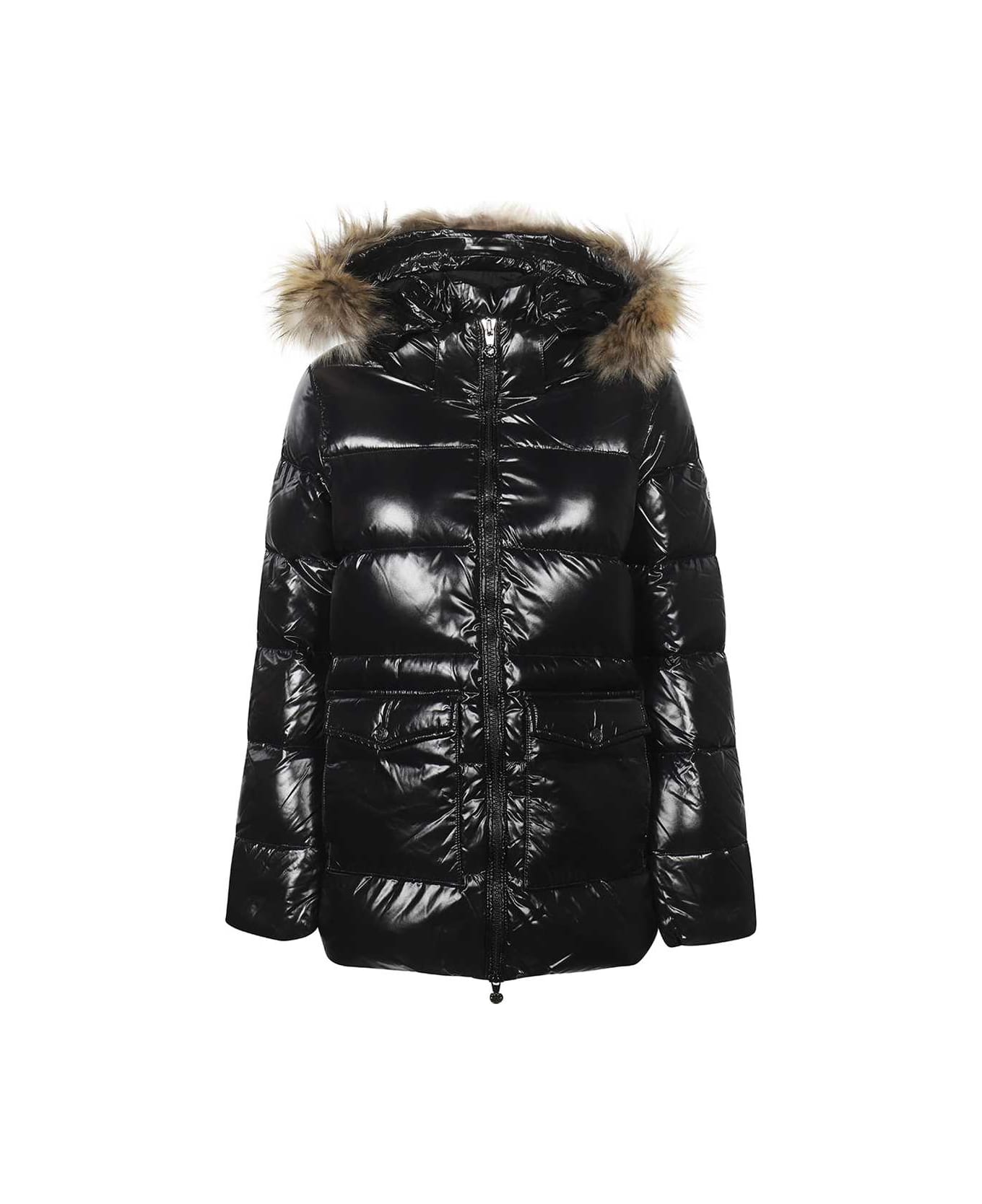 Pyrenex Fur Trimmed Hood Down Jacket - black