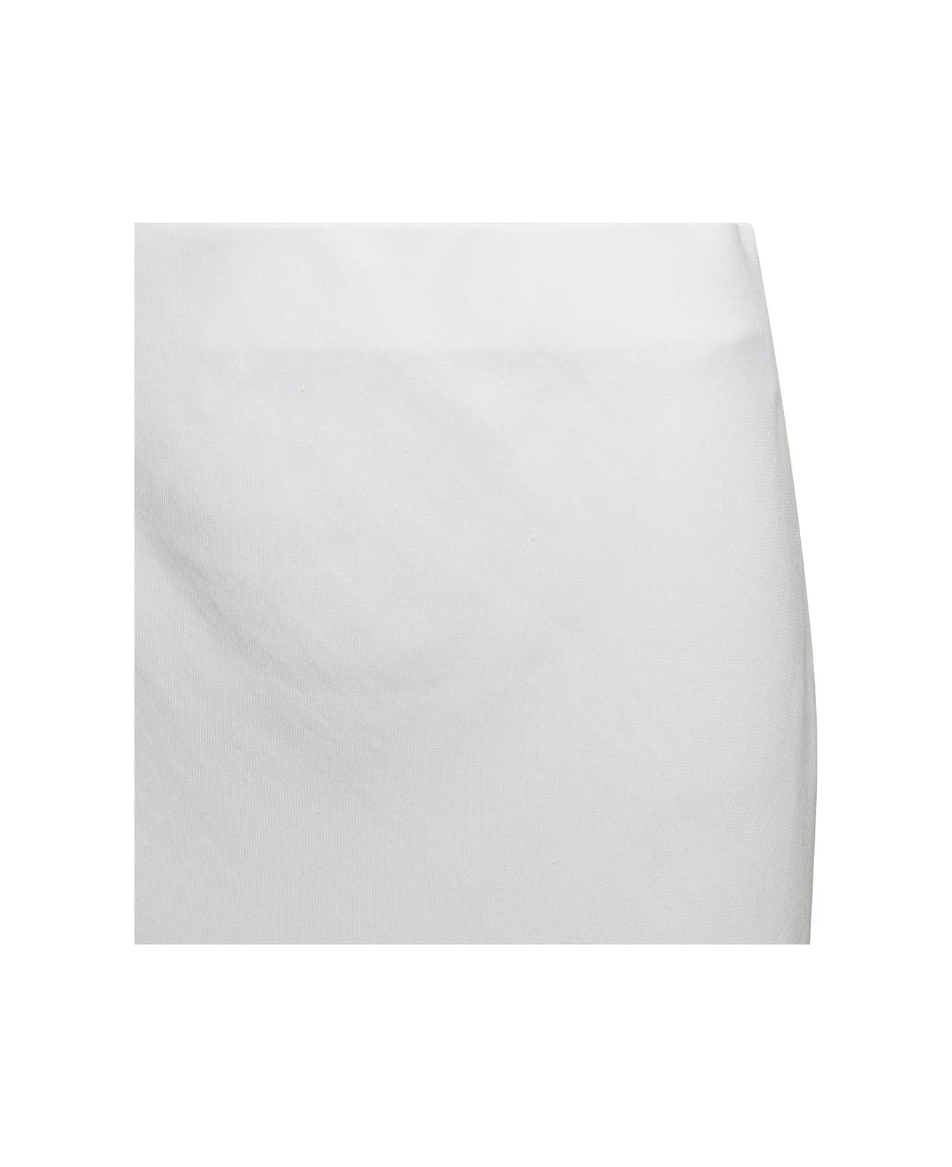 Brunello Cucinelli White Longuette Tube Skirt In Viscose Woman - White