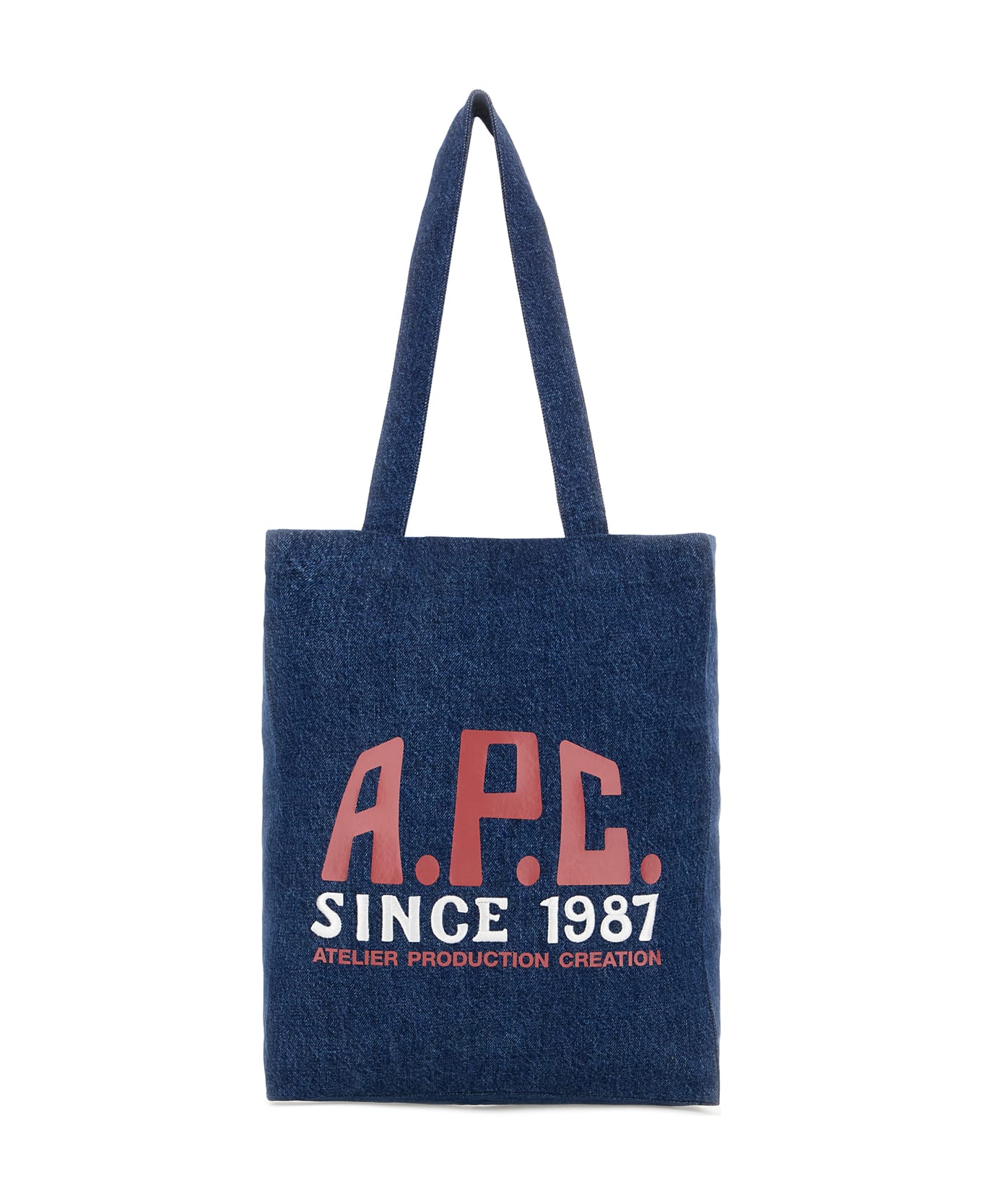 A.P.C. Denim Shoulder Bag - WASHED INDIGO