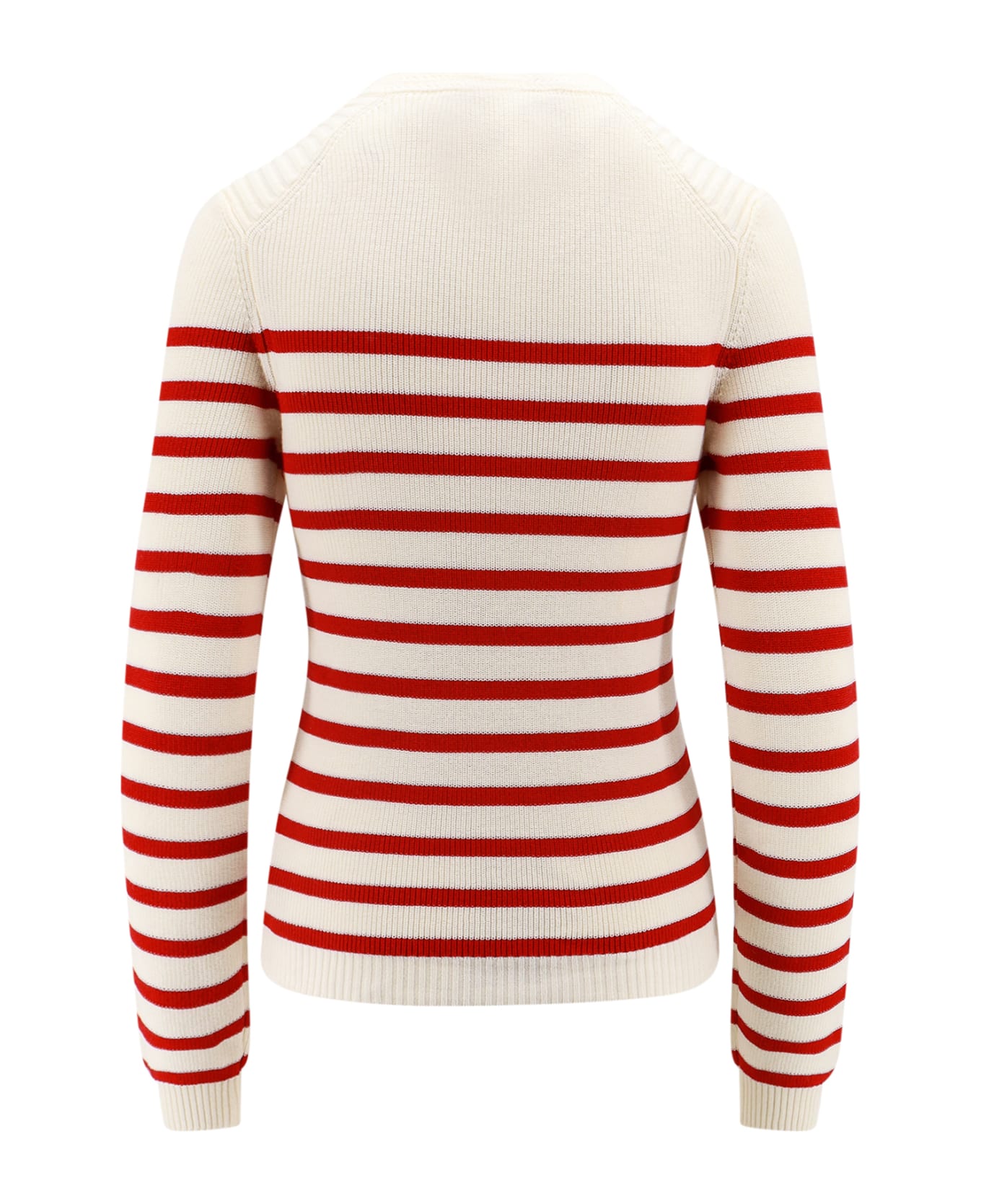 SEMICOUTURE Sweater - Bianco Rosso