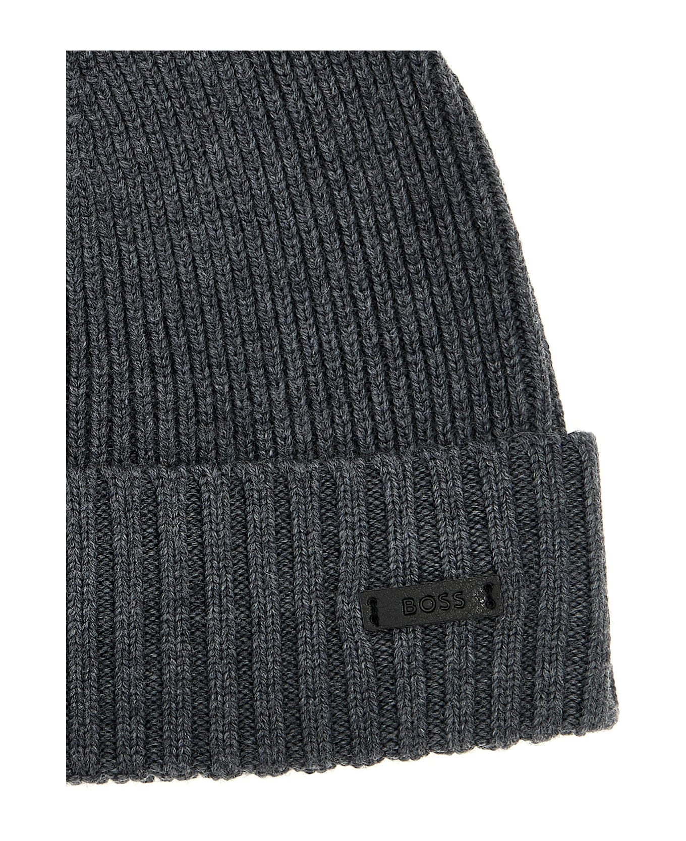 Hugo Boss Ribbed Cap - Medium Grey