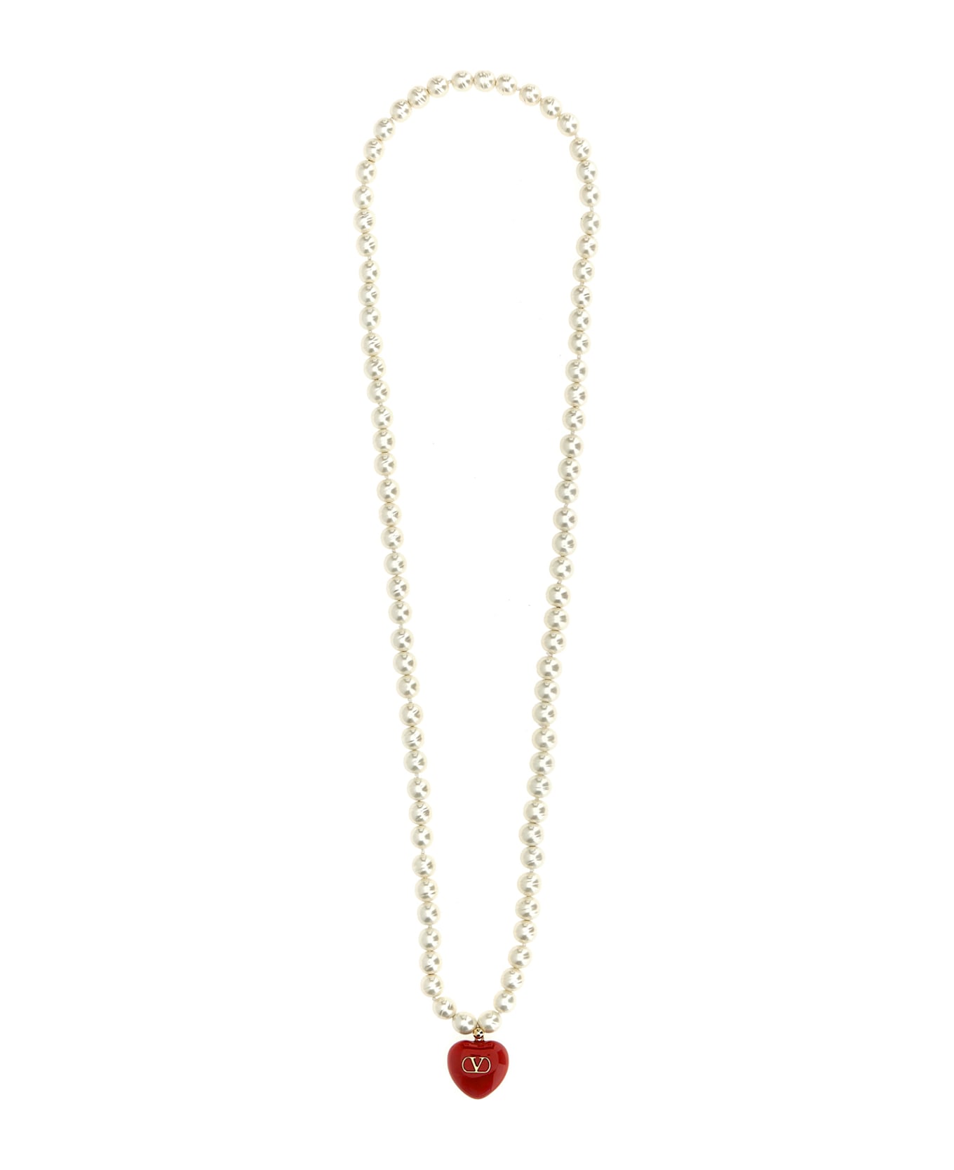 Valentino Garavani 
coeur Royal
 Necklace - White